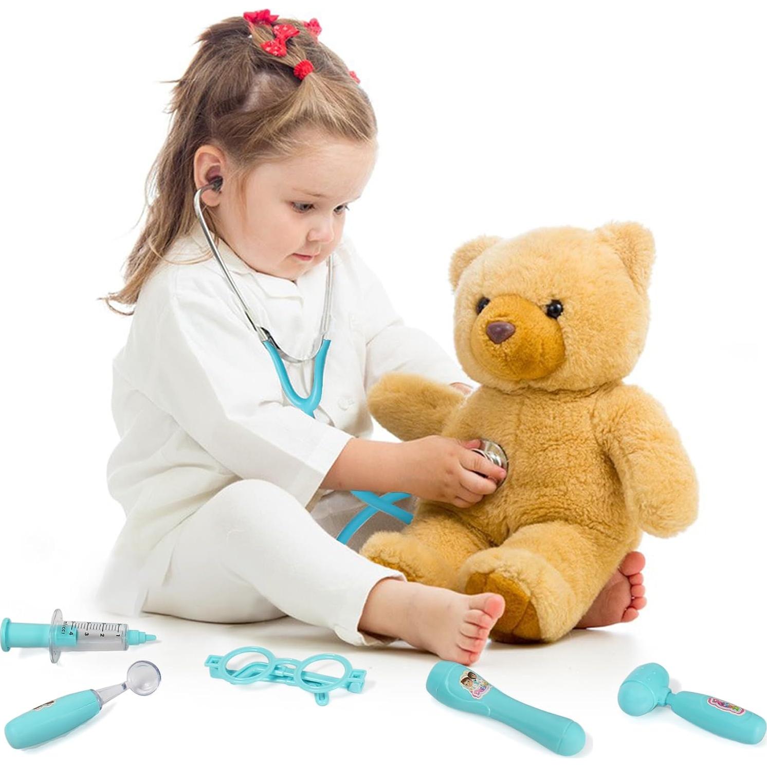 Kit de Doctor para Niños Phobby 8 Piezas con Estetoscopio
