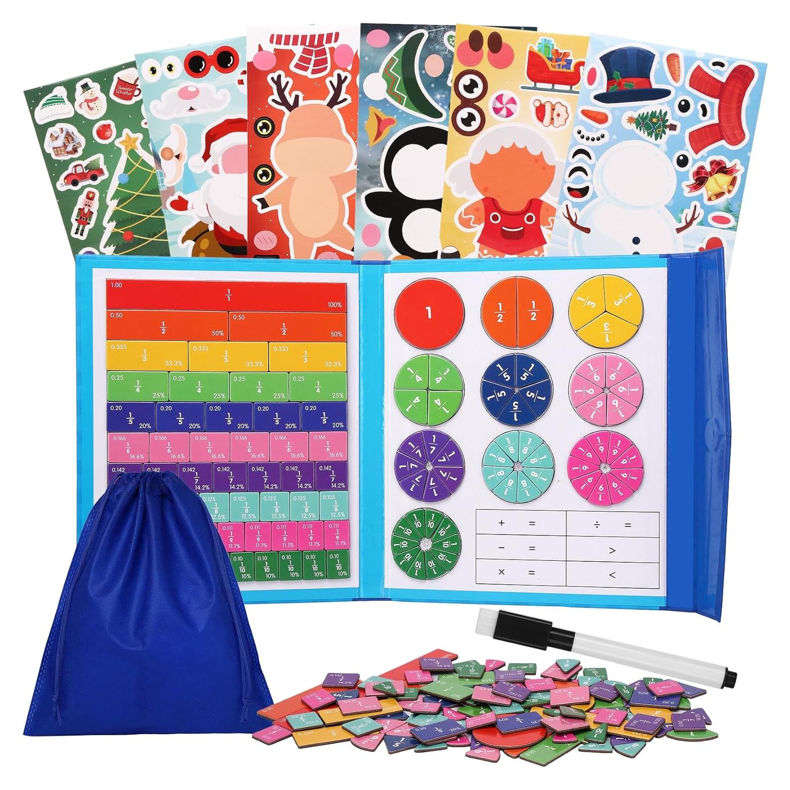 Rompecabezas Educativo Magnético de Fracciones CCBLZLL - 110 Piezas