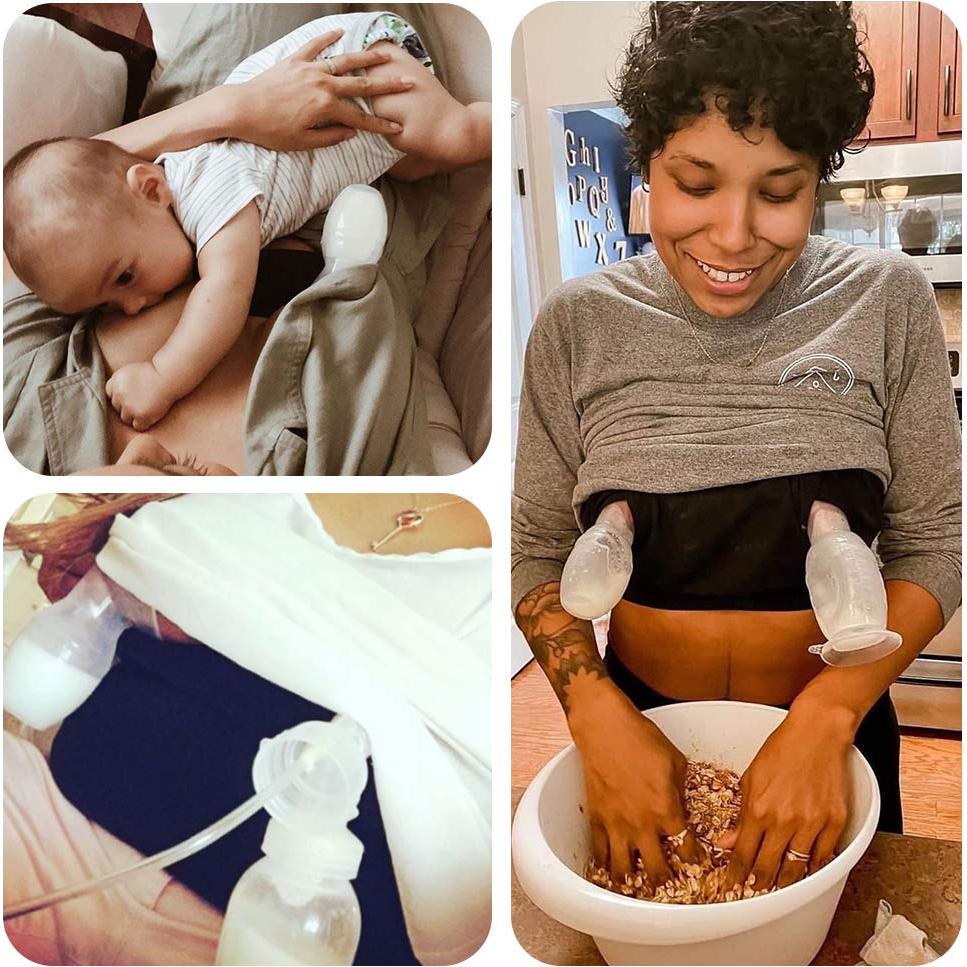 Bomba de Pecho Silicona Haakaa 150ml Azul Libre BPA