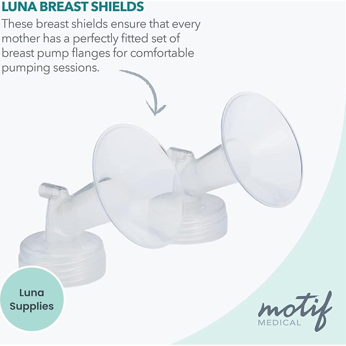 Extractor de Leche Motif Medical Luna - Flanges 16mm Comodidad