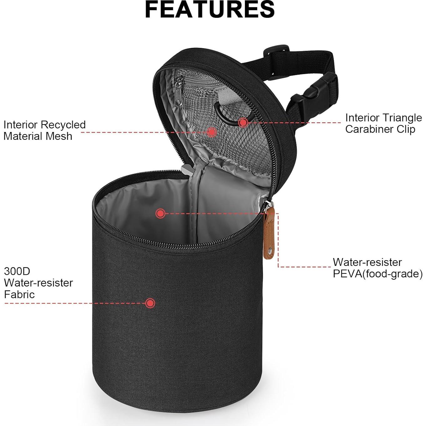 Bolsa Enfriadora de Leche Materna Accmor Negra 19x14 cm