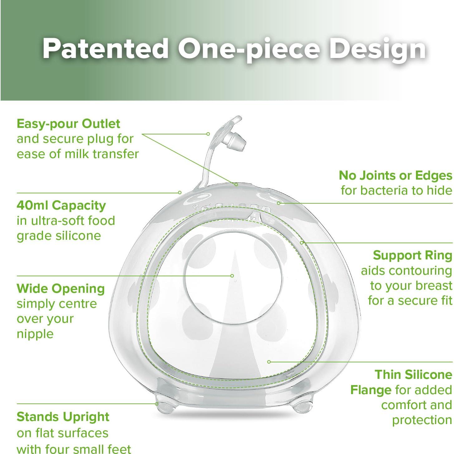 Colector de Leche Ladybug Haakaa 40ml - Silicona Suave