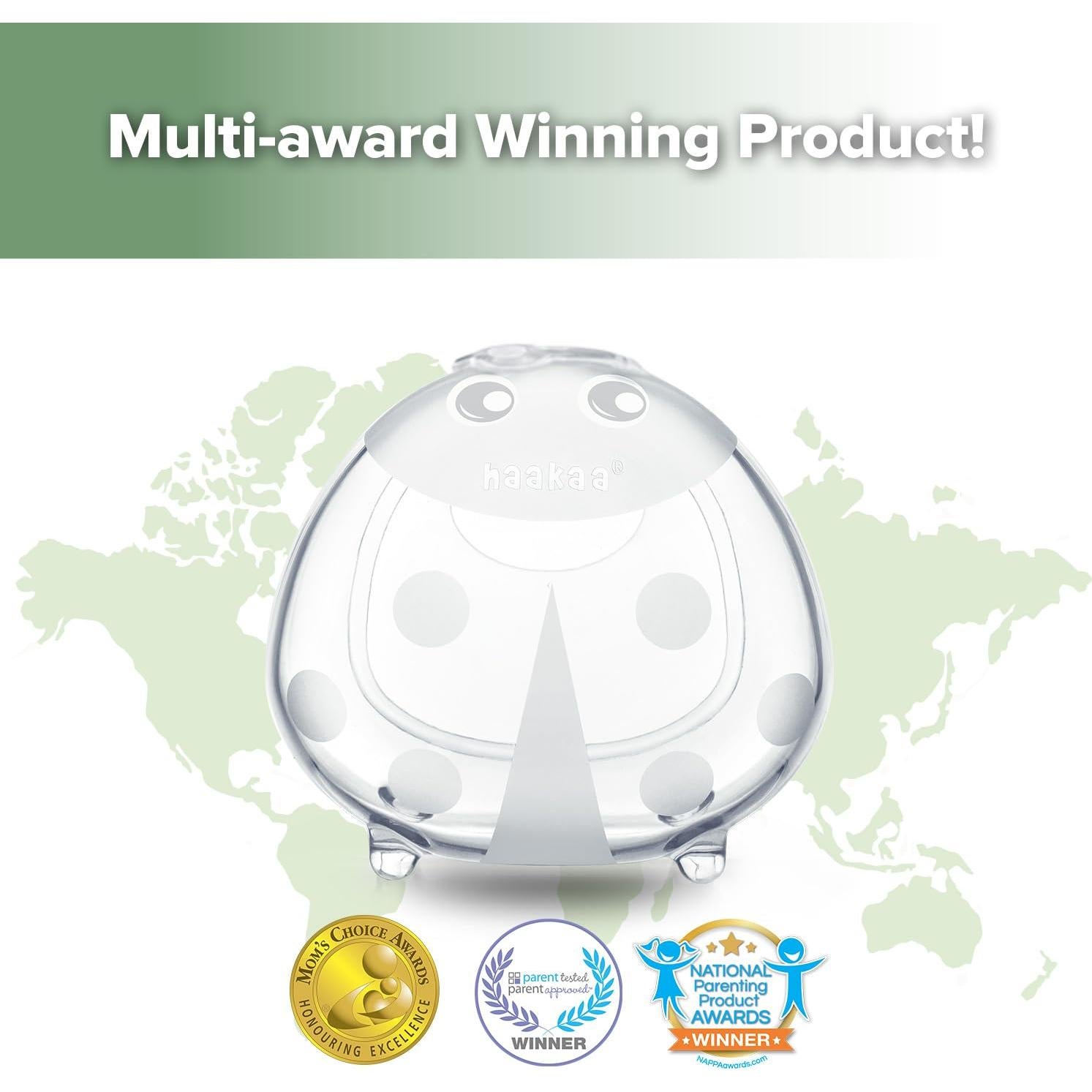 Colector de Leche Ladybug Haakaa 40ml - Silicona Suave