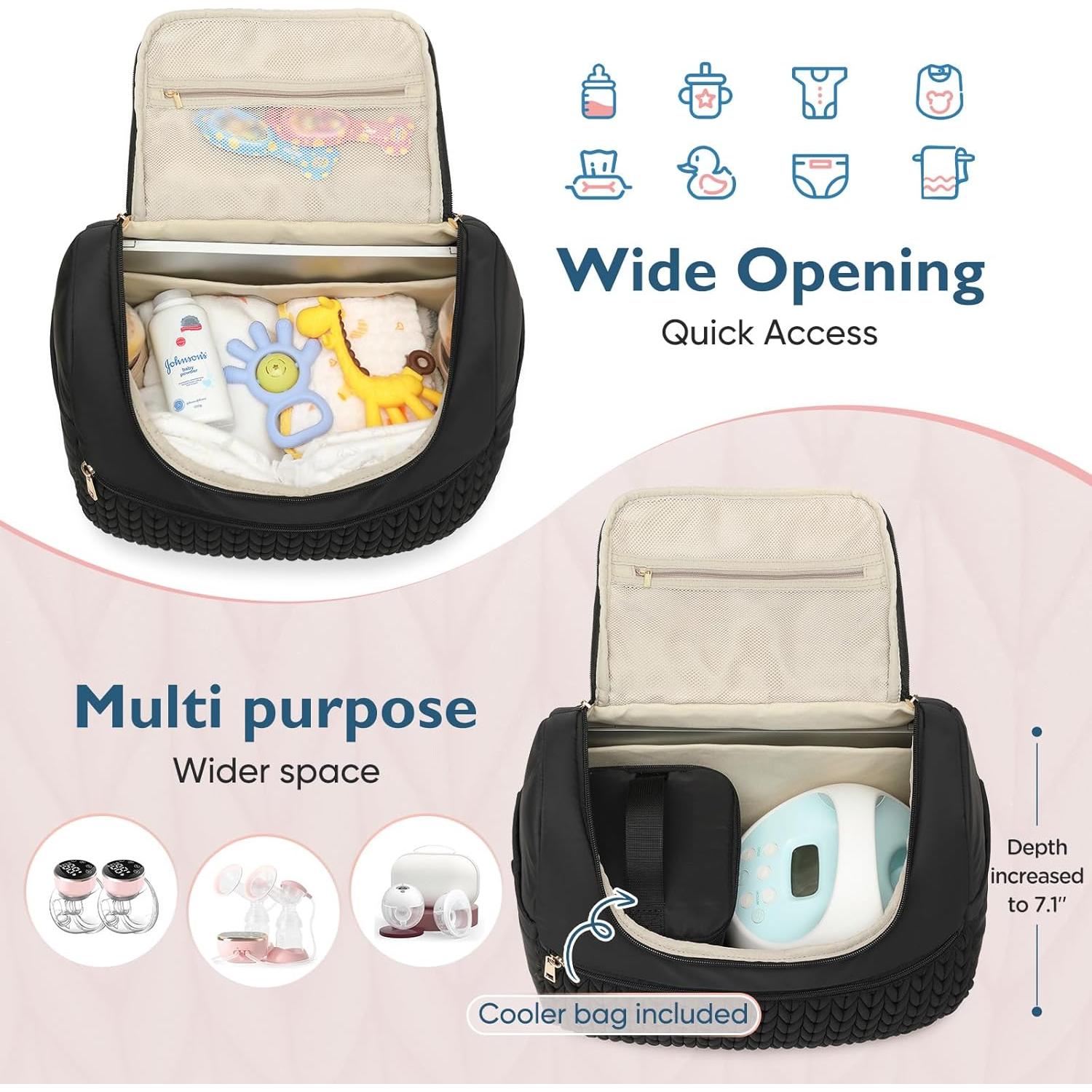 Mochila para Extractor de Leche Spectra S1/S2 y Pañales - Negra