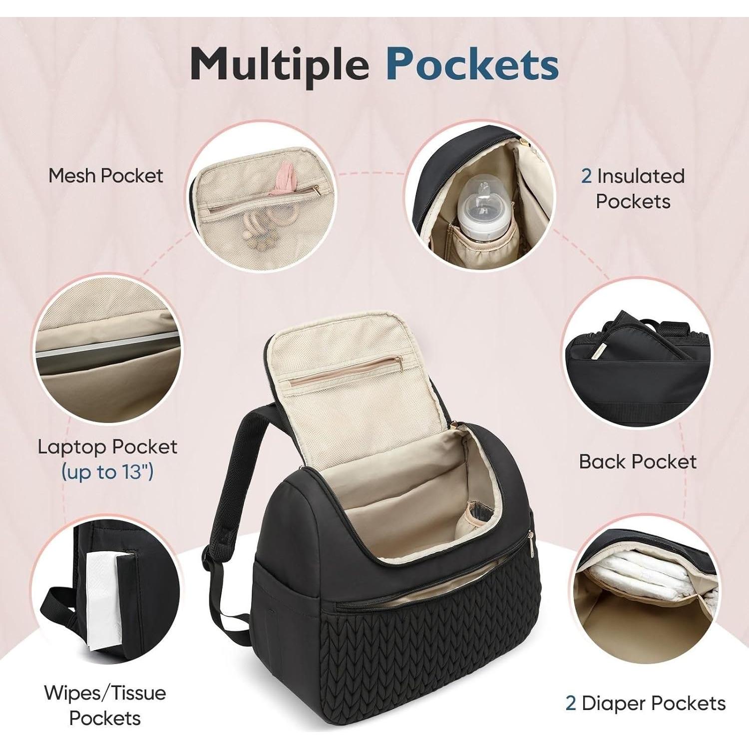 Mochila para Extractor de Leche Spectra S1/S2 y Pañales - Negra