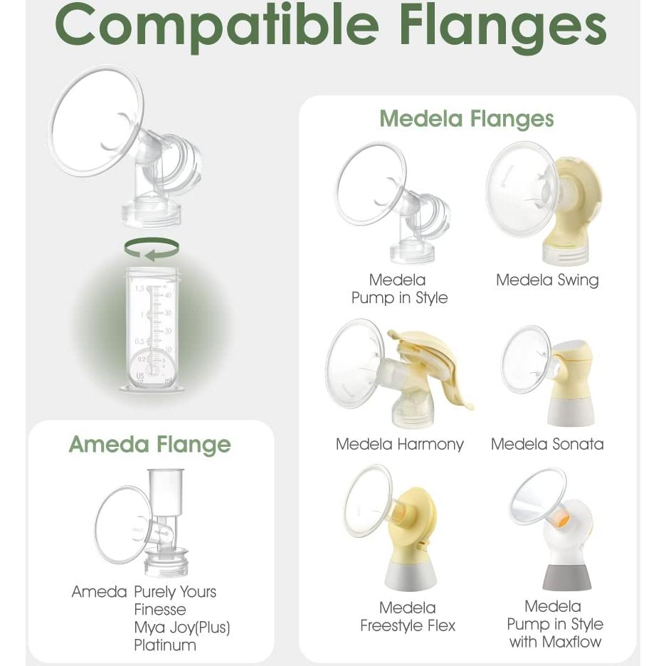 Contenedor de Almacenamiento de Leche Materna Maymom 4 Pcs 45 mL