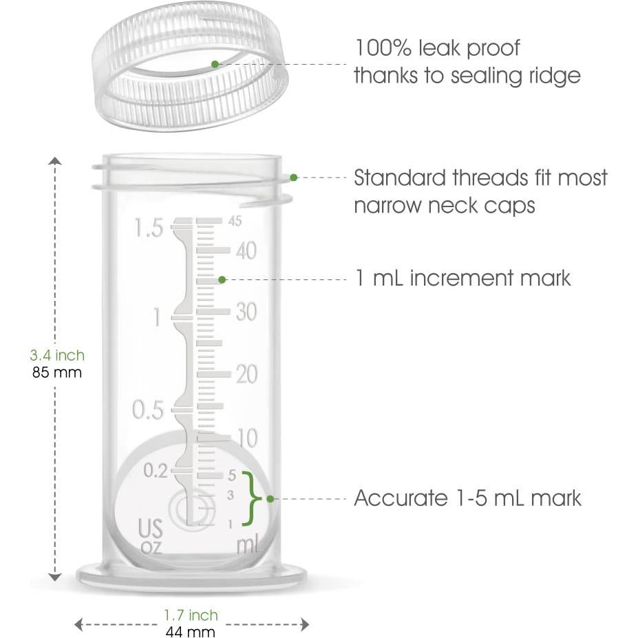 Contenedor de Almacenamiento de Leche Materna Maymom 4 Pcs 45 mL