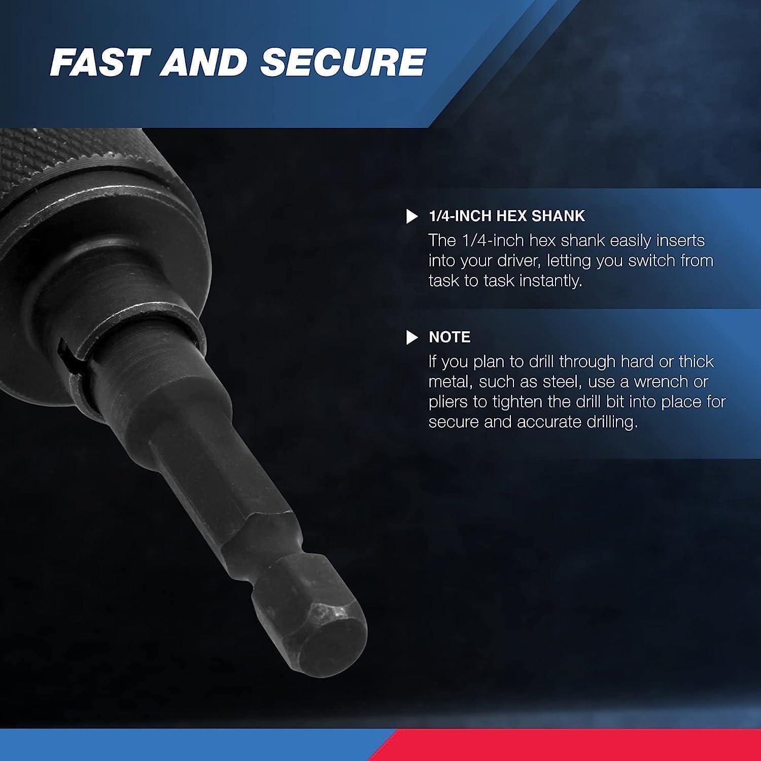 Adaptador Chuck Sin Llave Neiko 20753A 1/4" para Taladro