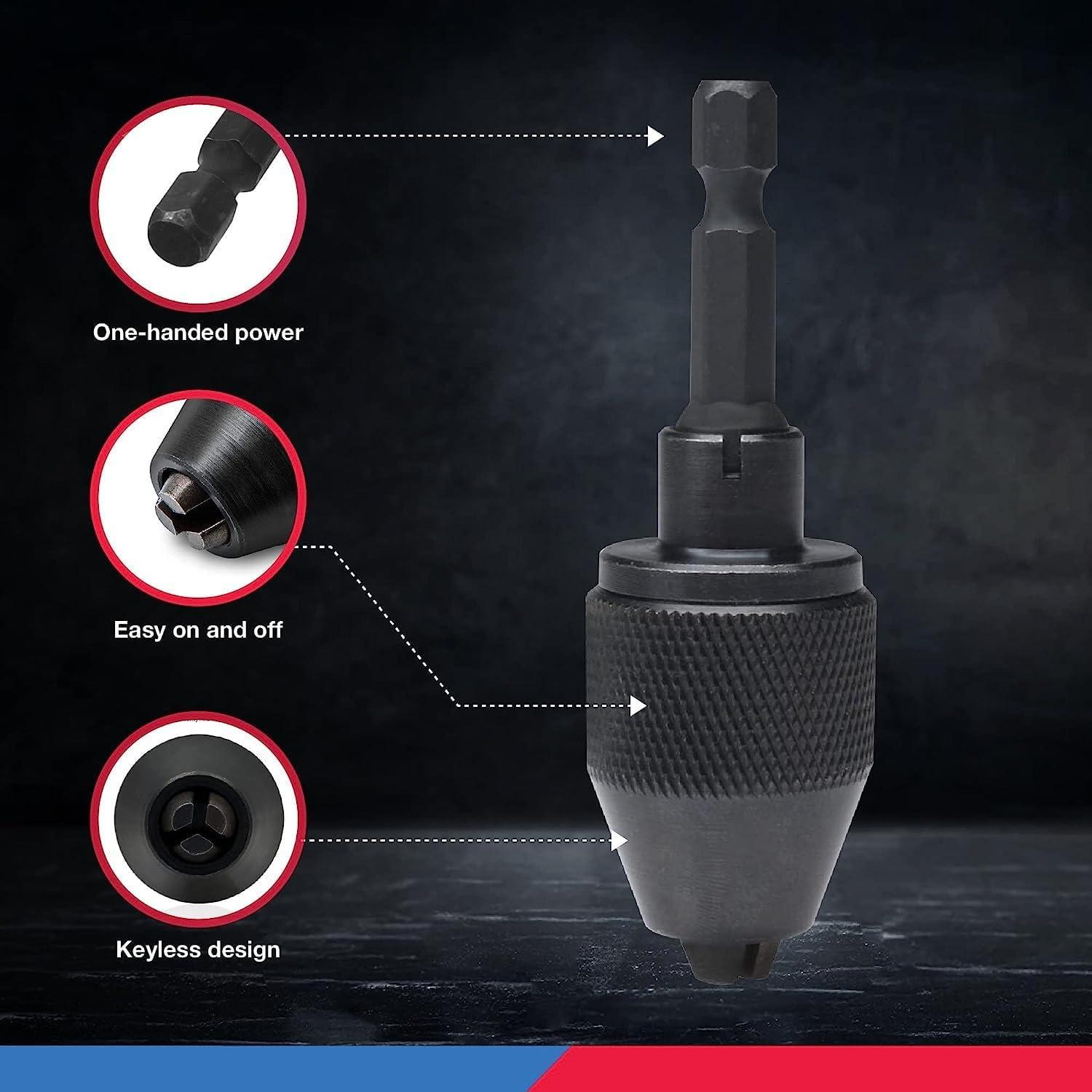 Adaptador Chuck Sin Llave Neiko 20753A 1/4" para Taladro