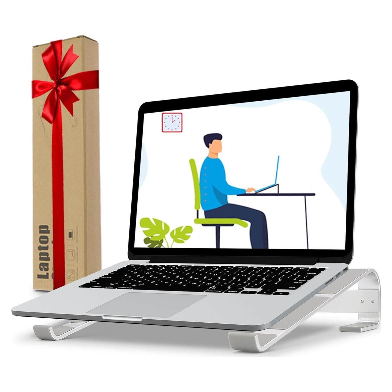 Soporte para Laptop KYQEE Ergonómico 11-17.3" Plata