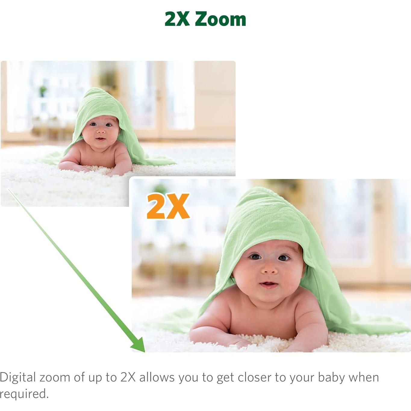 Monitor de Bebés LeapFrog LF2423 con Pantalla 2.8" y Audio Bidireccional