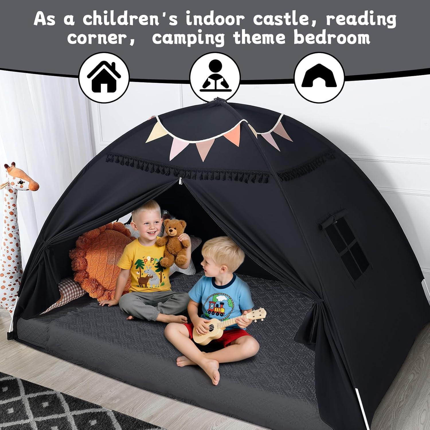 Carpa para Cama Twin Sumbababy - Oscurecimiento y Luces - Negro