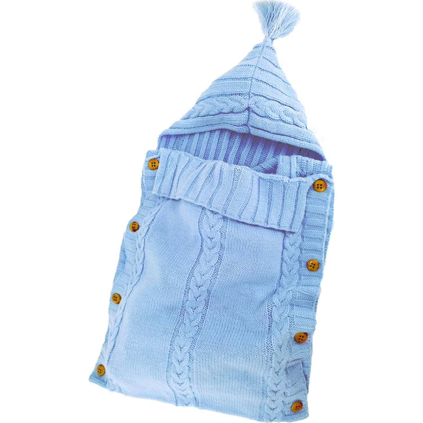 Manta Envoltura para Bebé XMWEALTHY Azul 0-6 Meses