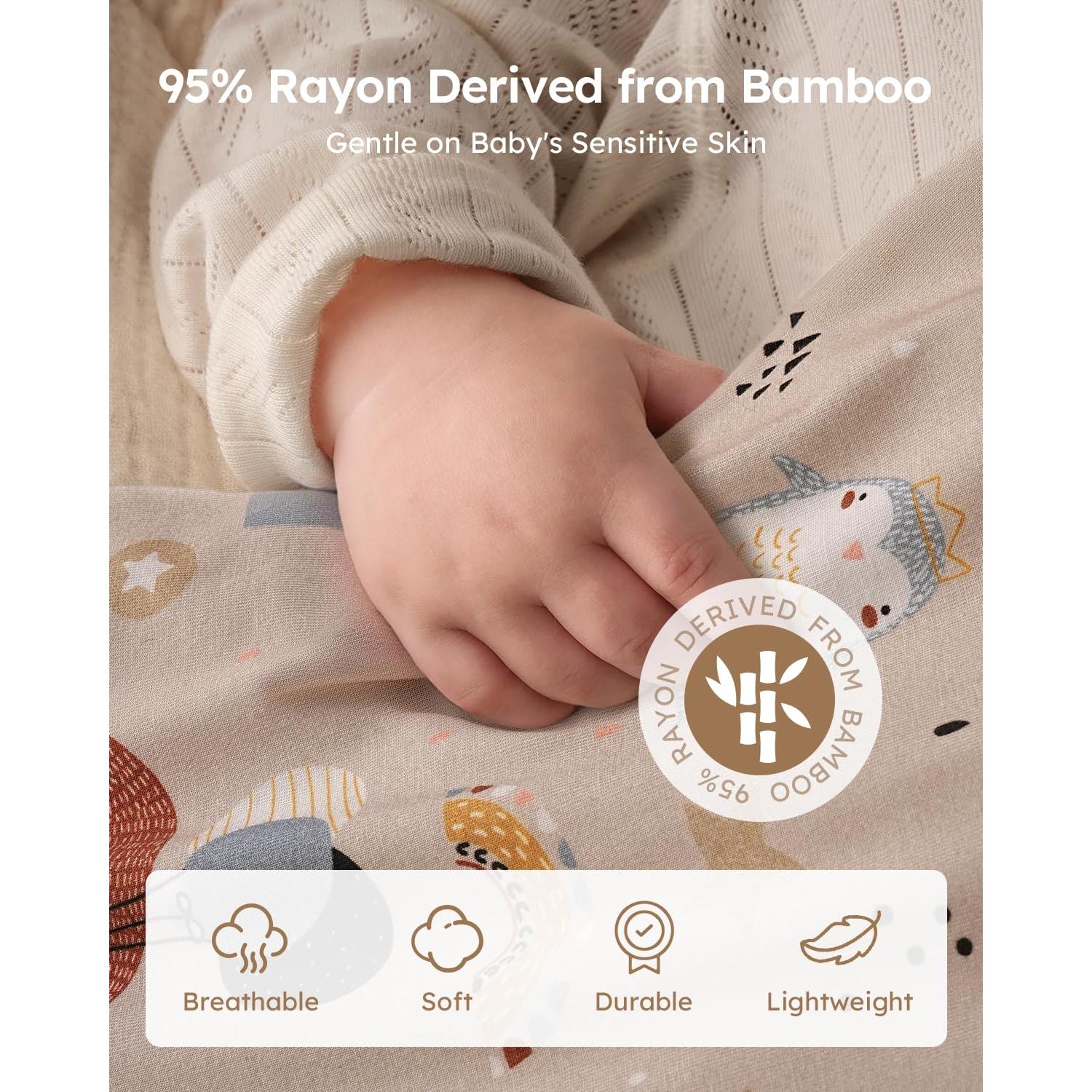 Saco de dormir para bebés Yoofoss 0-6 meses 1.0 Tog rayón de bambú