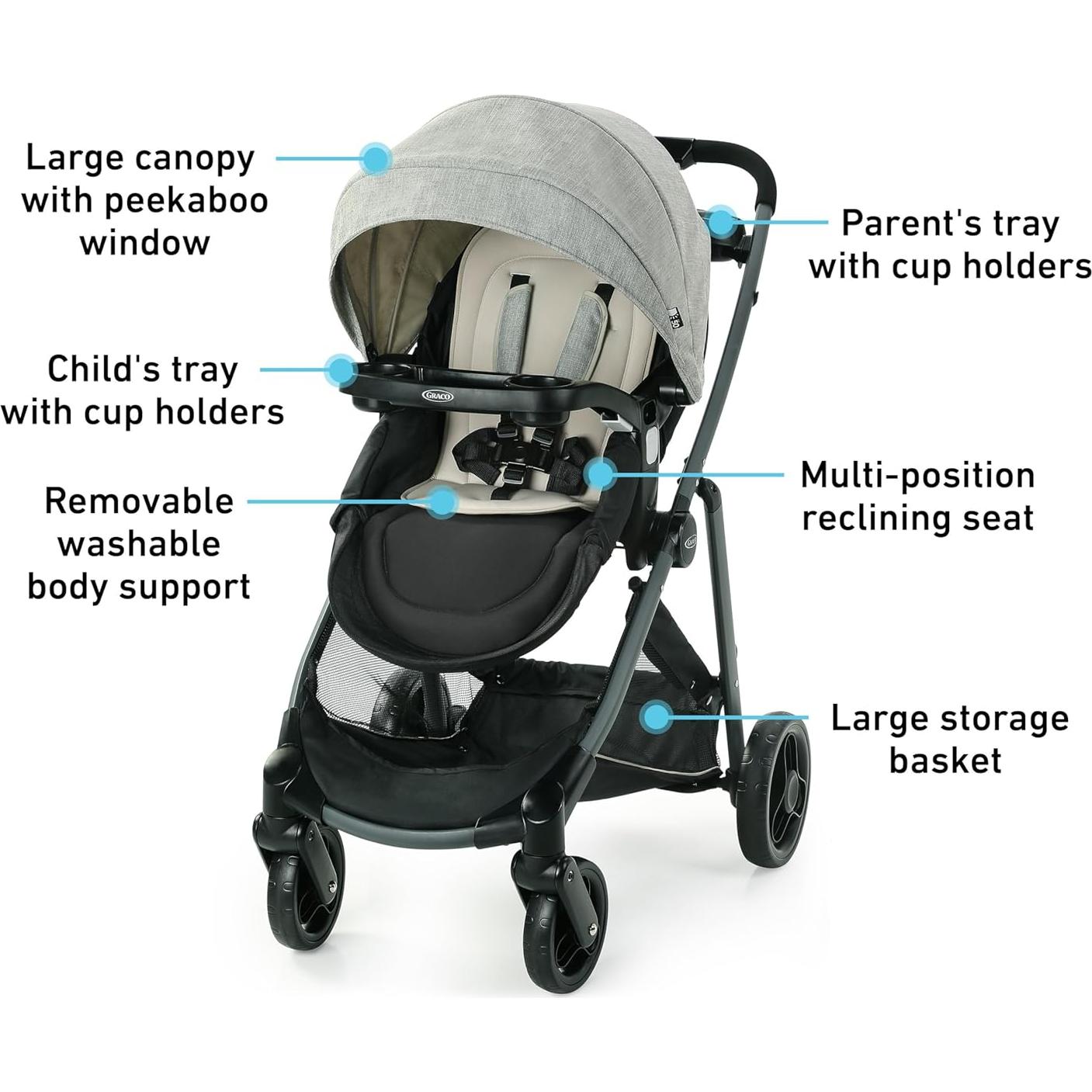 Cochecito 3 en 1 Graco Modos Elemento LX Lynwood