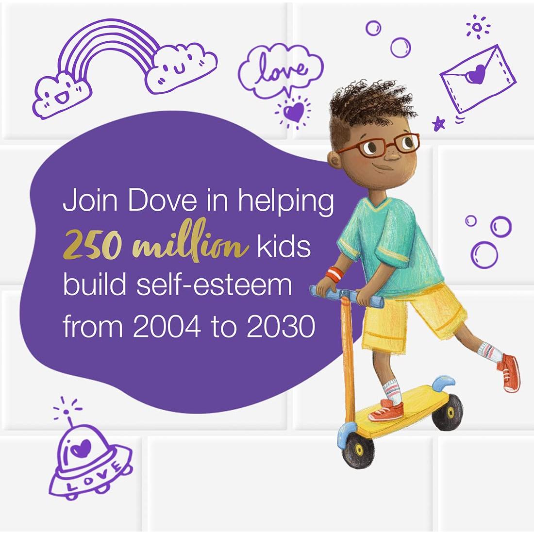 Jabón Espumoso Corporal Dove Kids Care 4x382.7g Batido de Baya