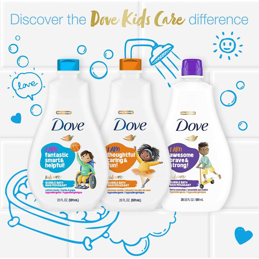 Jabón Espumoso Corporal Dove Kids Care 4x382.7g Batido de Baya
