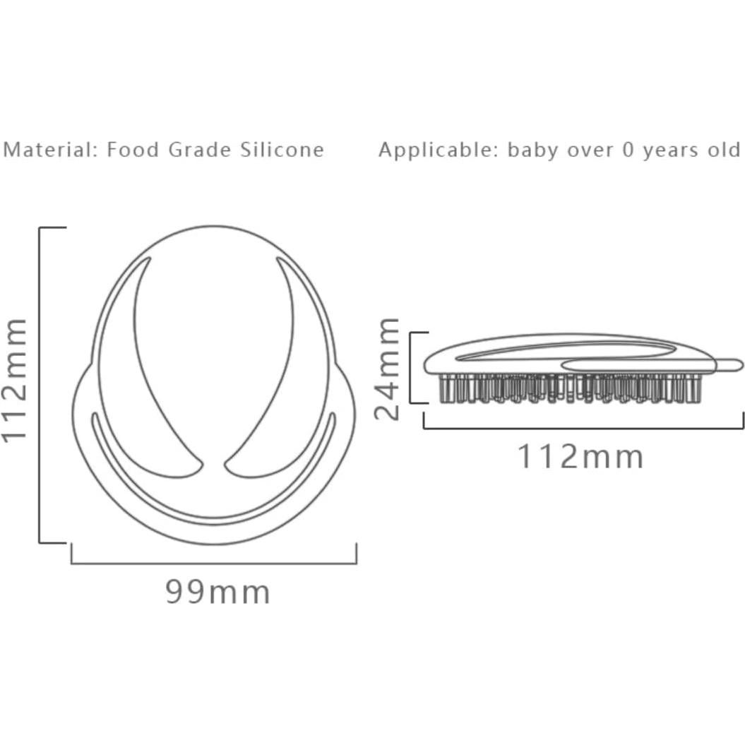 Cepillo de Champú de Silicona SZSY Azul para Bebés y Niños