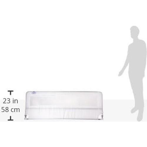 Guardabarrera de Cama Extra Larga Regalo 137.16 cm Blanca