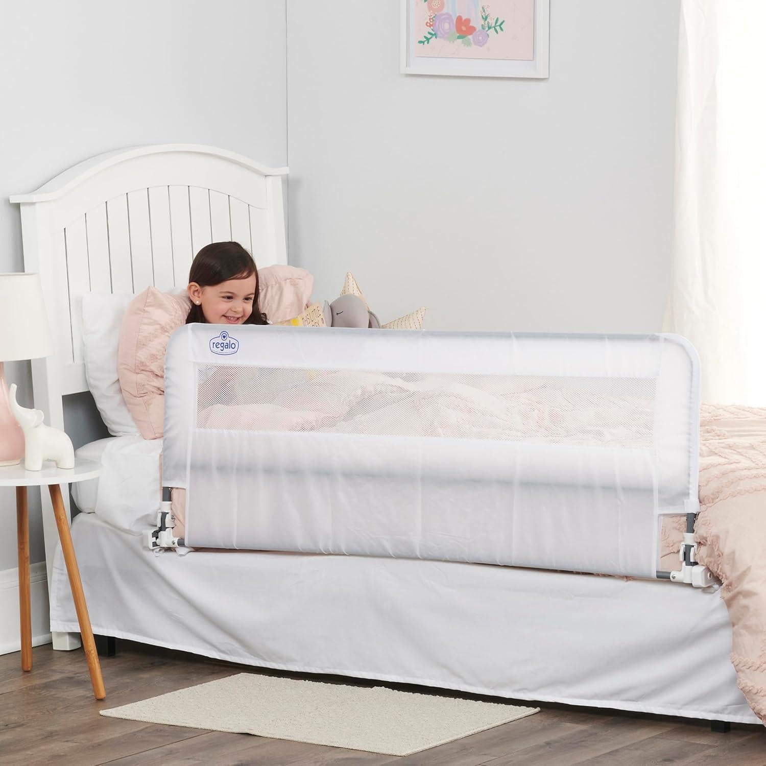 Guardabarrera de Cama Extra Larga Regalo 137.16 cm Blanca