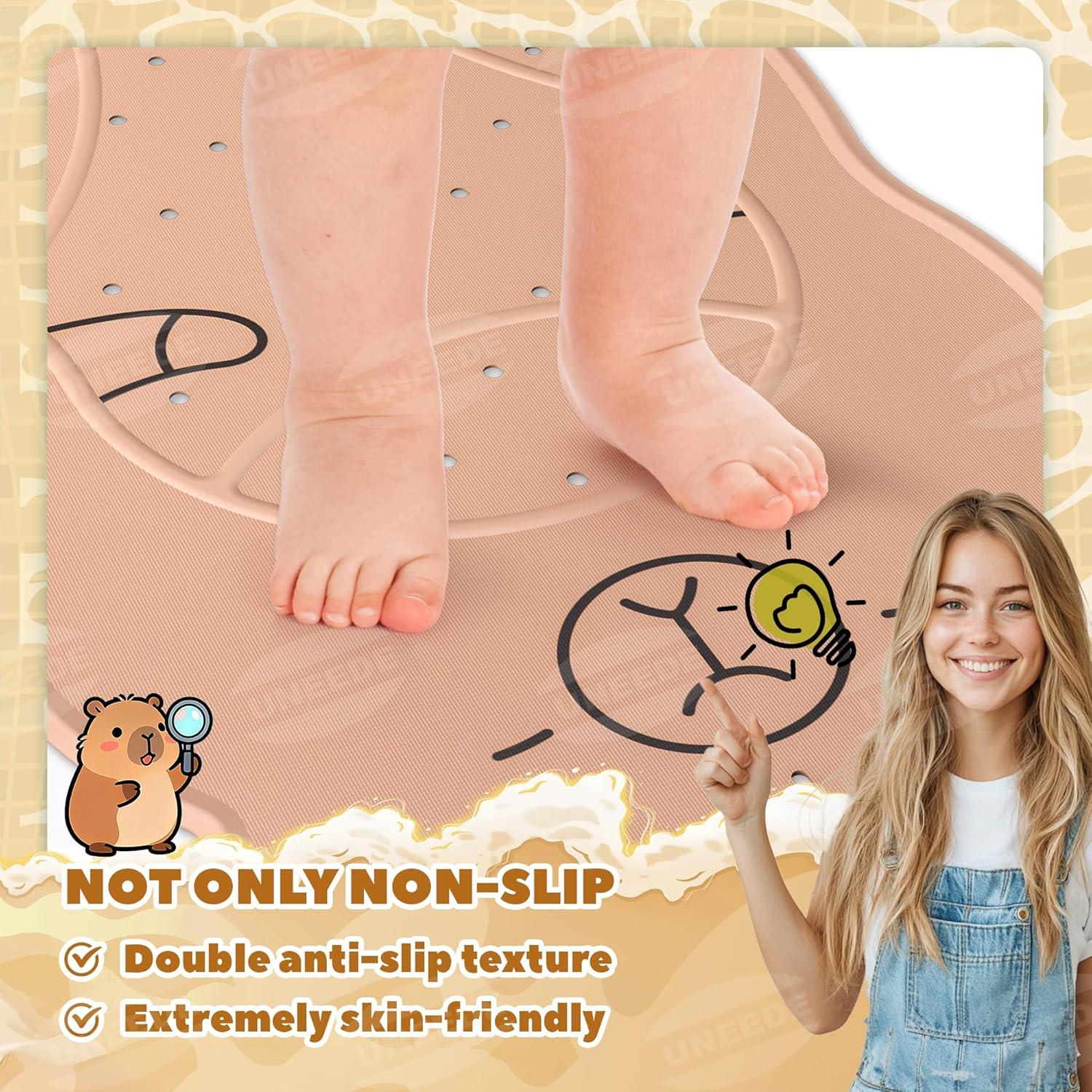 Alfombrilla de Baño Antideslizante UNEEDE Capibara 76.2x45.7cm