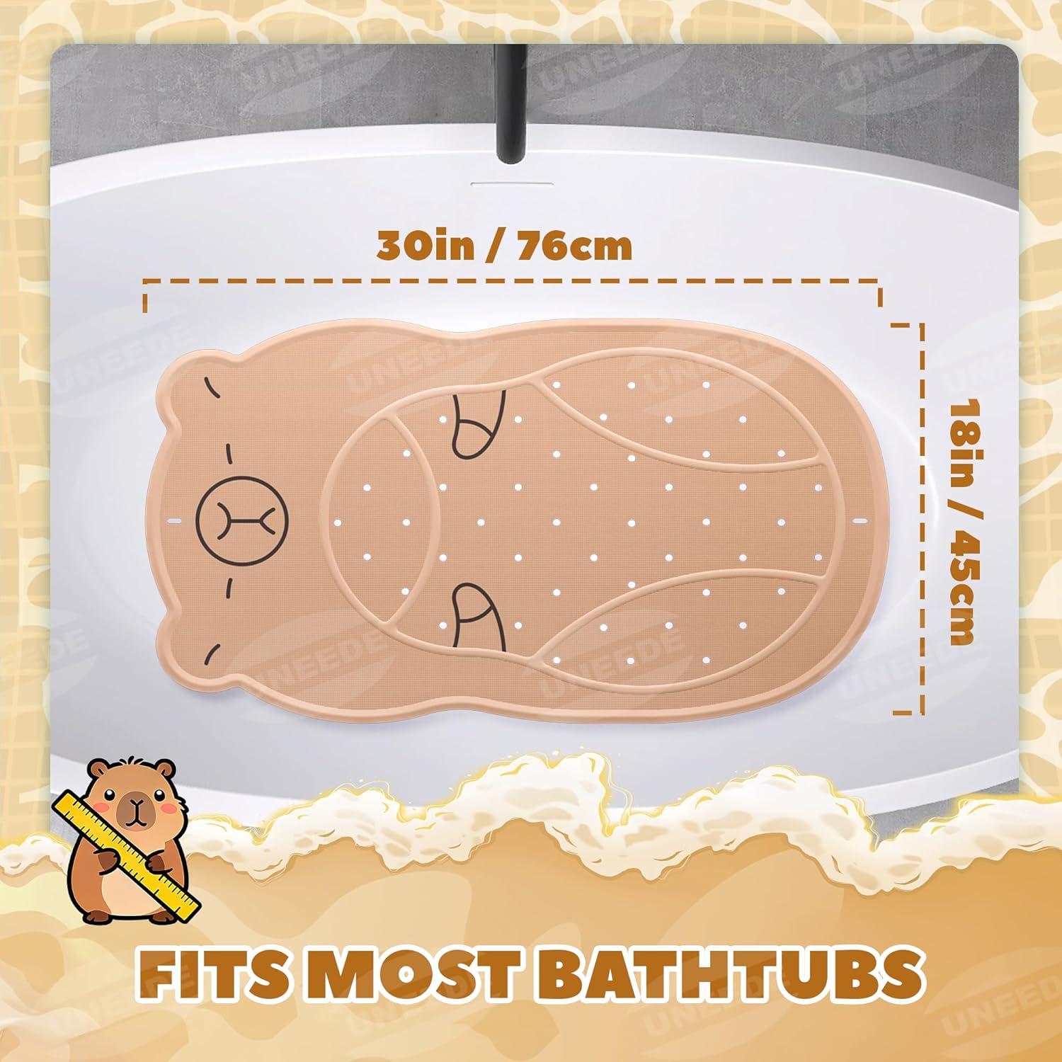 Alfombrilla de Baño Antideslizante UNEEDE Capibara 76.2x45.7cm