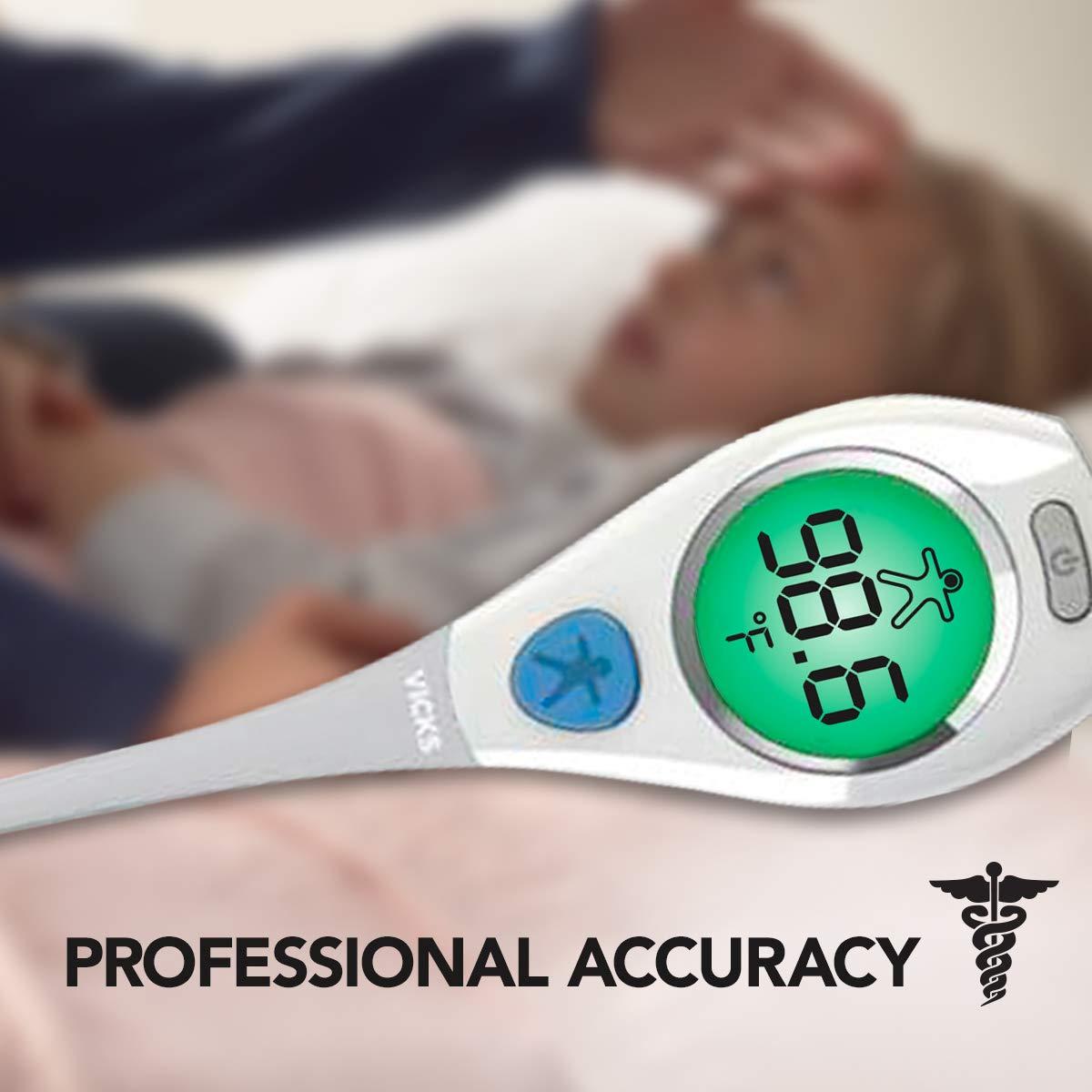 Termómetro Digital Vicks RapidRead, Lectura 2 Segundos, Resistente al Agua