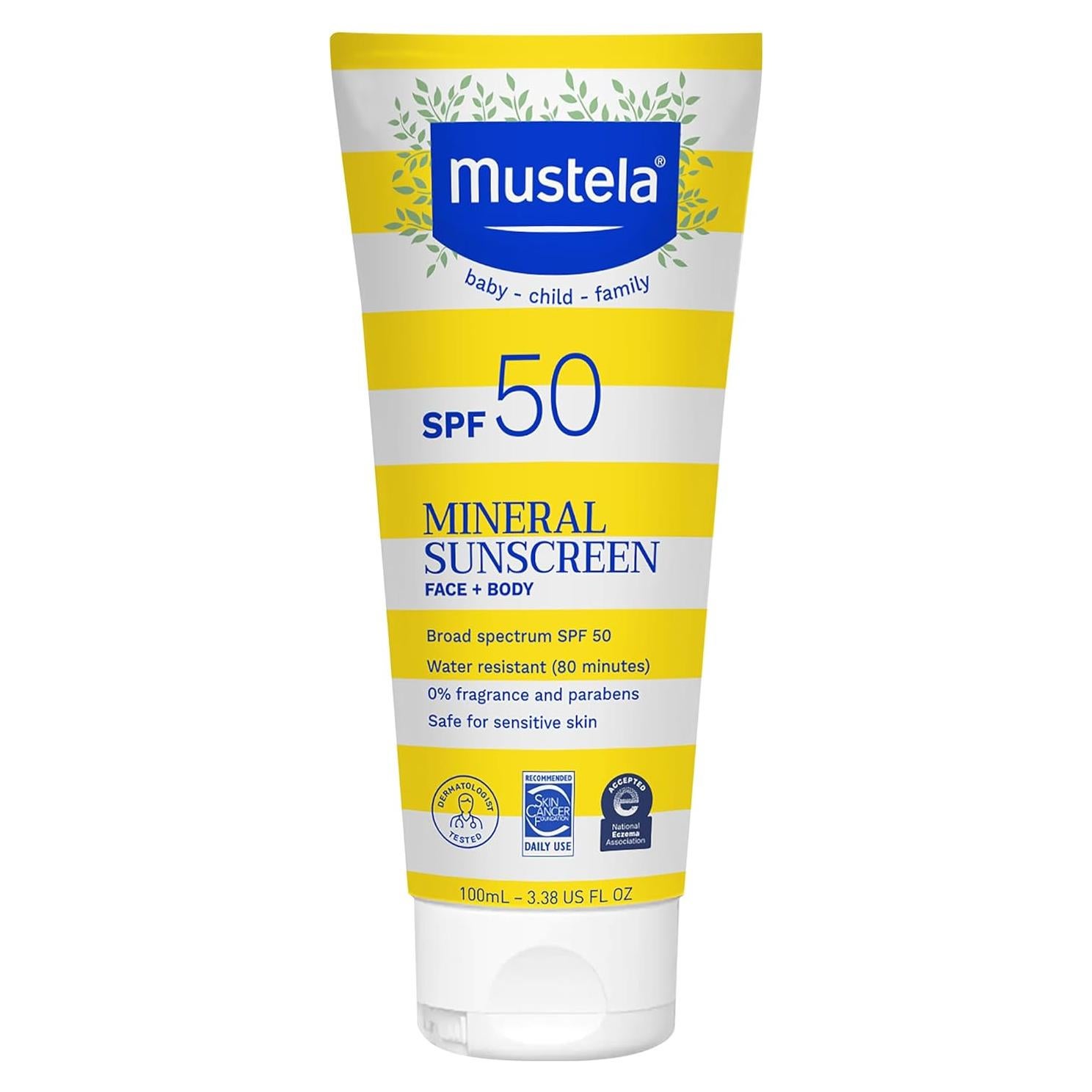 Loción Solar Mineral Mustela SPF 50 para Bebés 100 ml