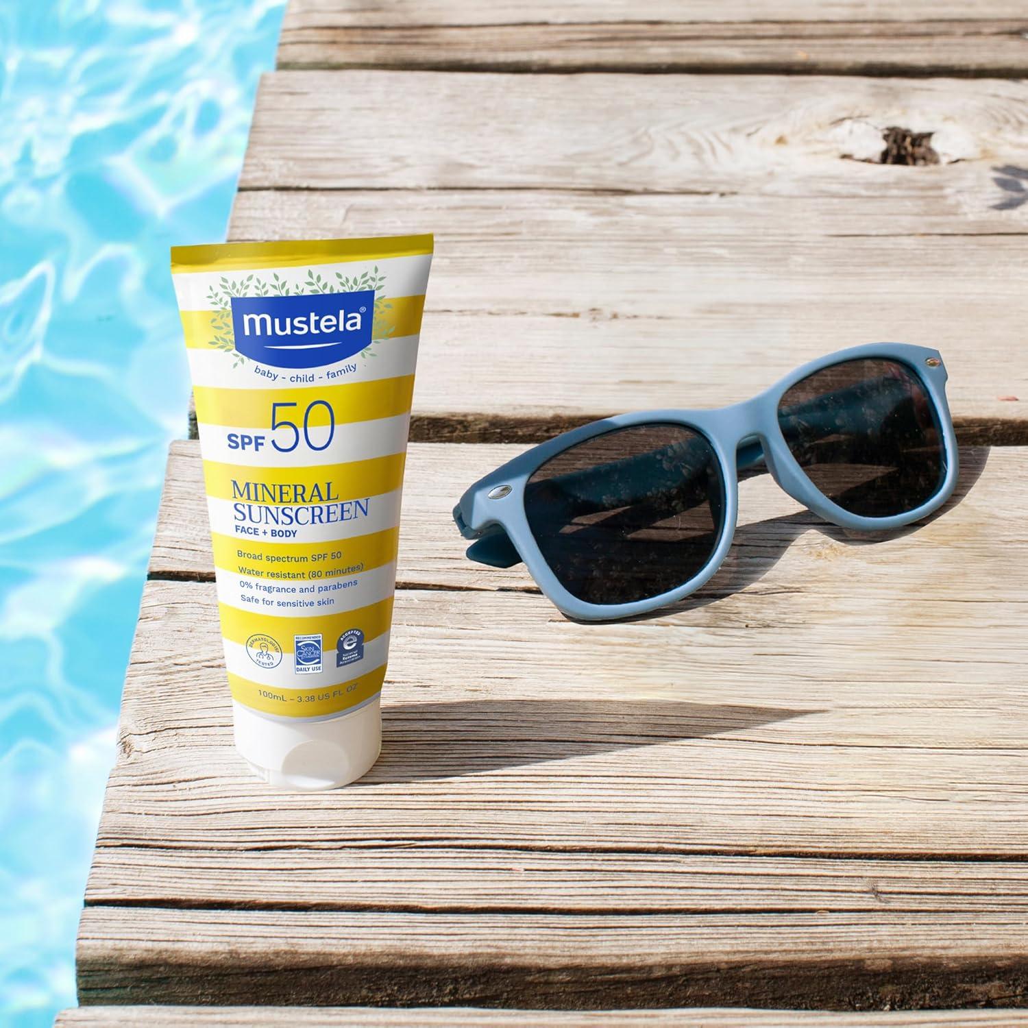 Loción Solar Mineral Mustela SPF 50 para Bebés 100 ml