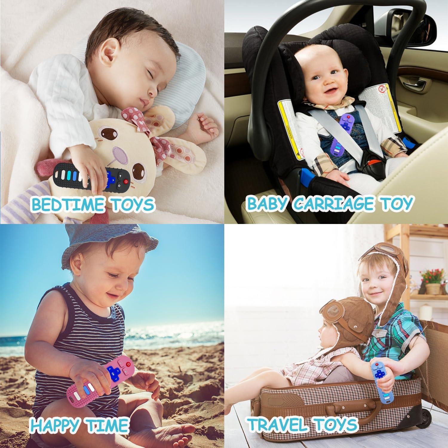 YAPROMO Juguetes de Dentición para Bebés Control Remoto Silicona