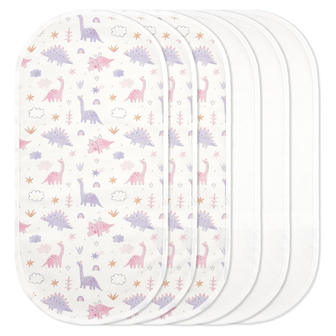 Protectores de Cambiador TILLYOU 100% Algodón Reutilizables 6 Pzs