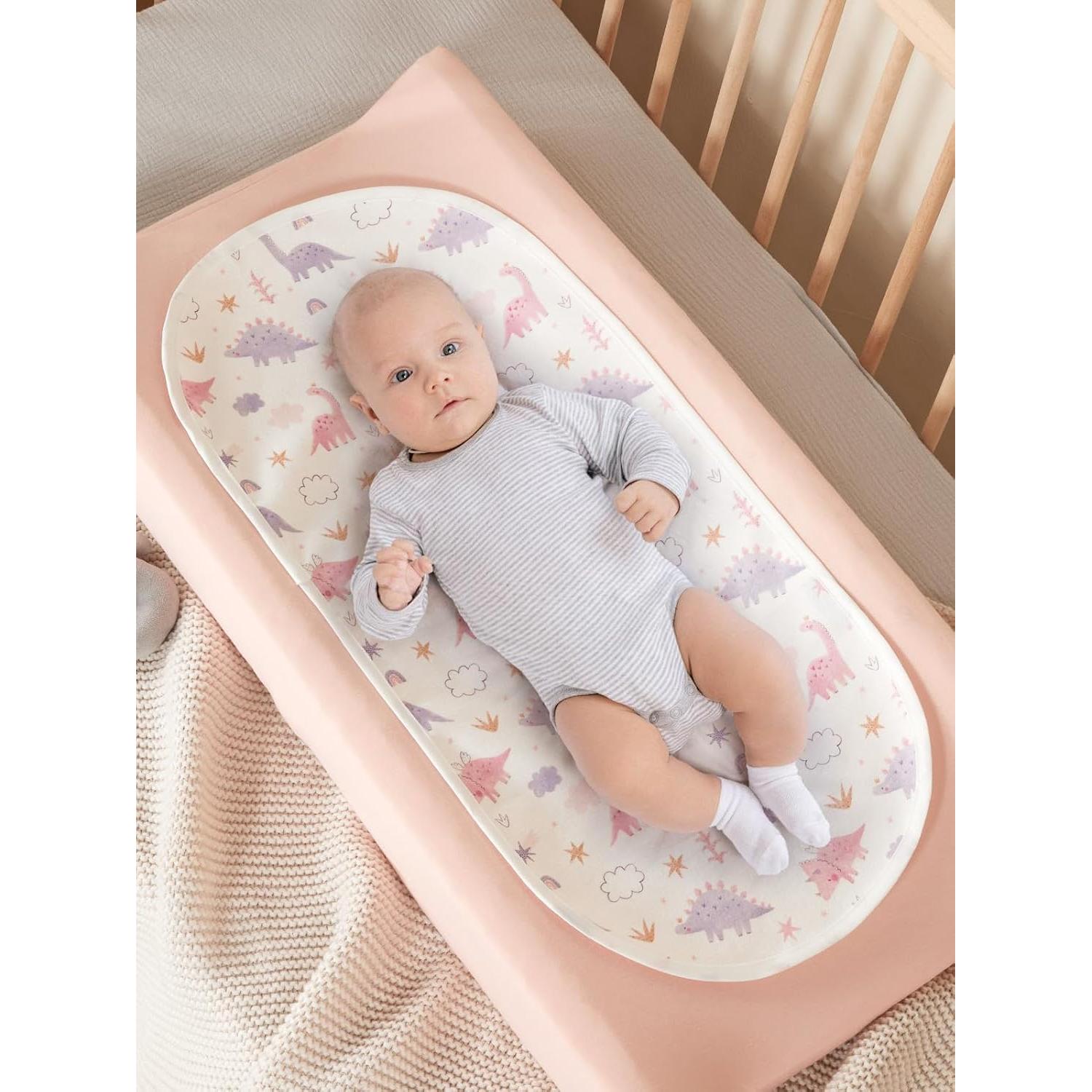 Protectores de Cambiador TILLYOU 100% Algodón Reutilizables 6 Pzs