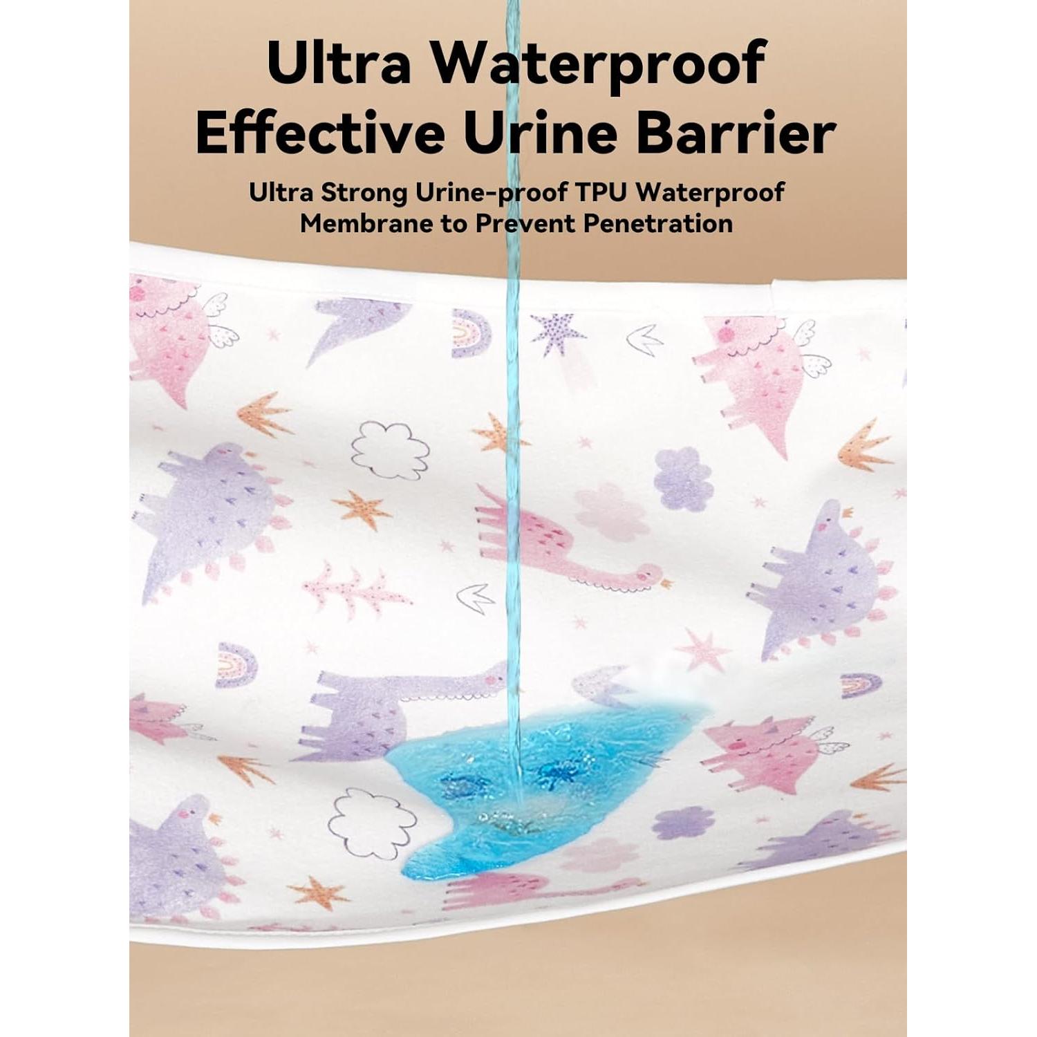 Protectores de Cambiador TILLYOU 100% Algodón Reutilizables 6 Pzs