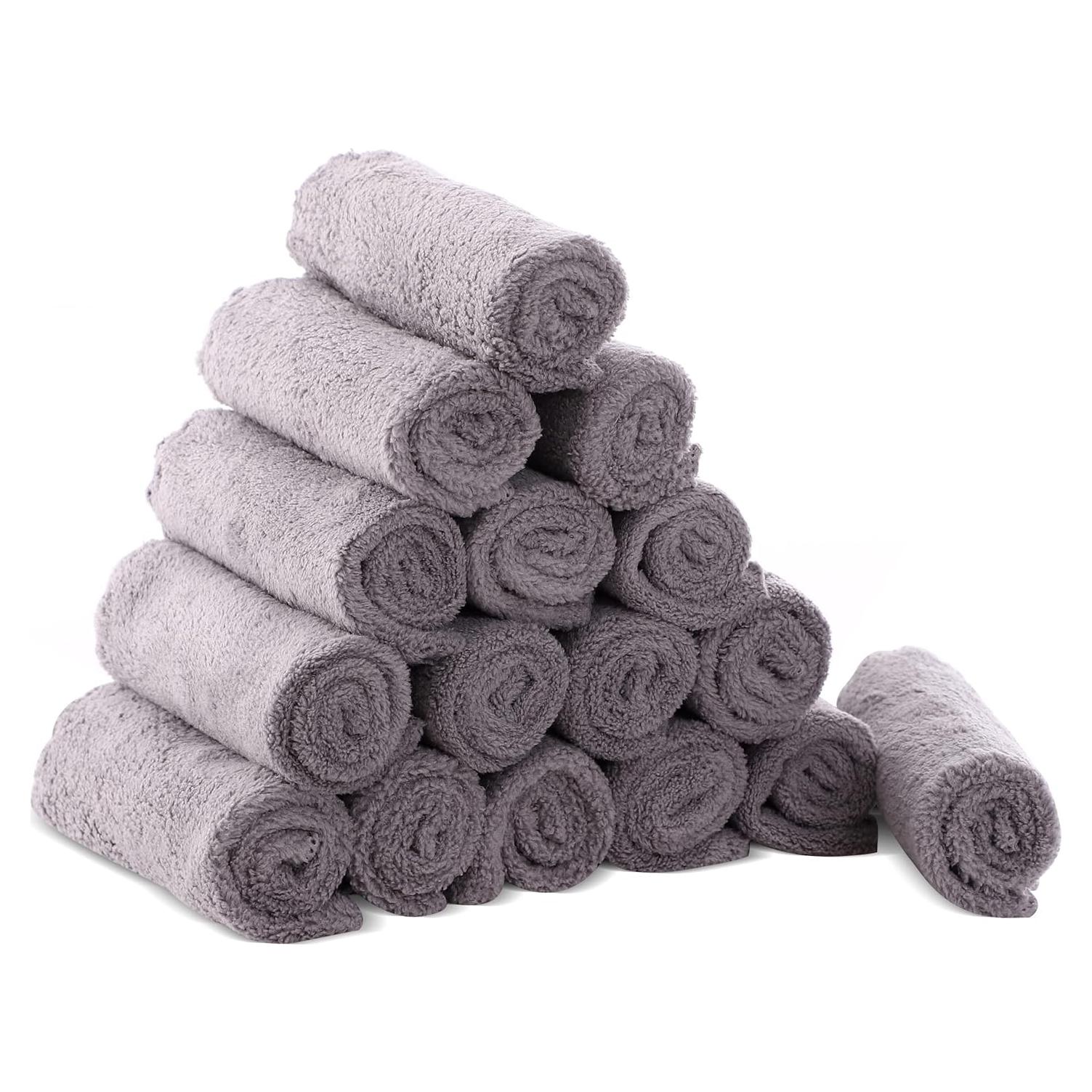 Toallitas de Baño Cute Castle 16 Piezas 22.86x22.86 cm Gris