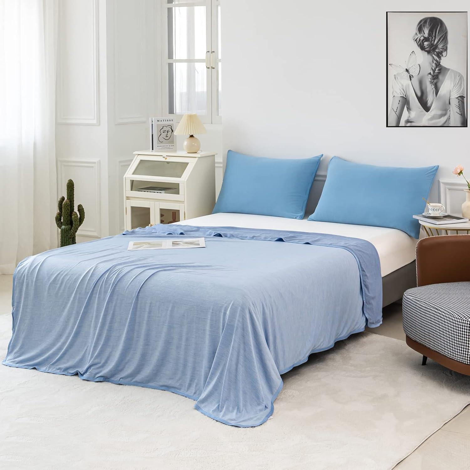 Manta Refrigerante MUKKA de Verano 127x152cm Azul Q-Max 0.4