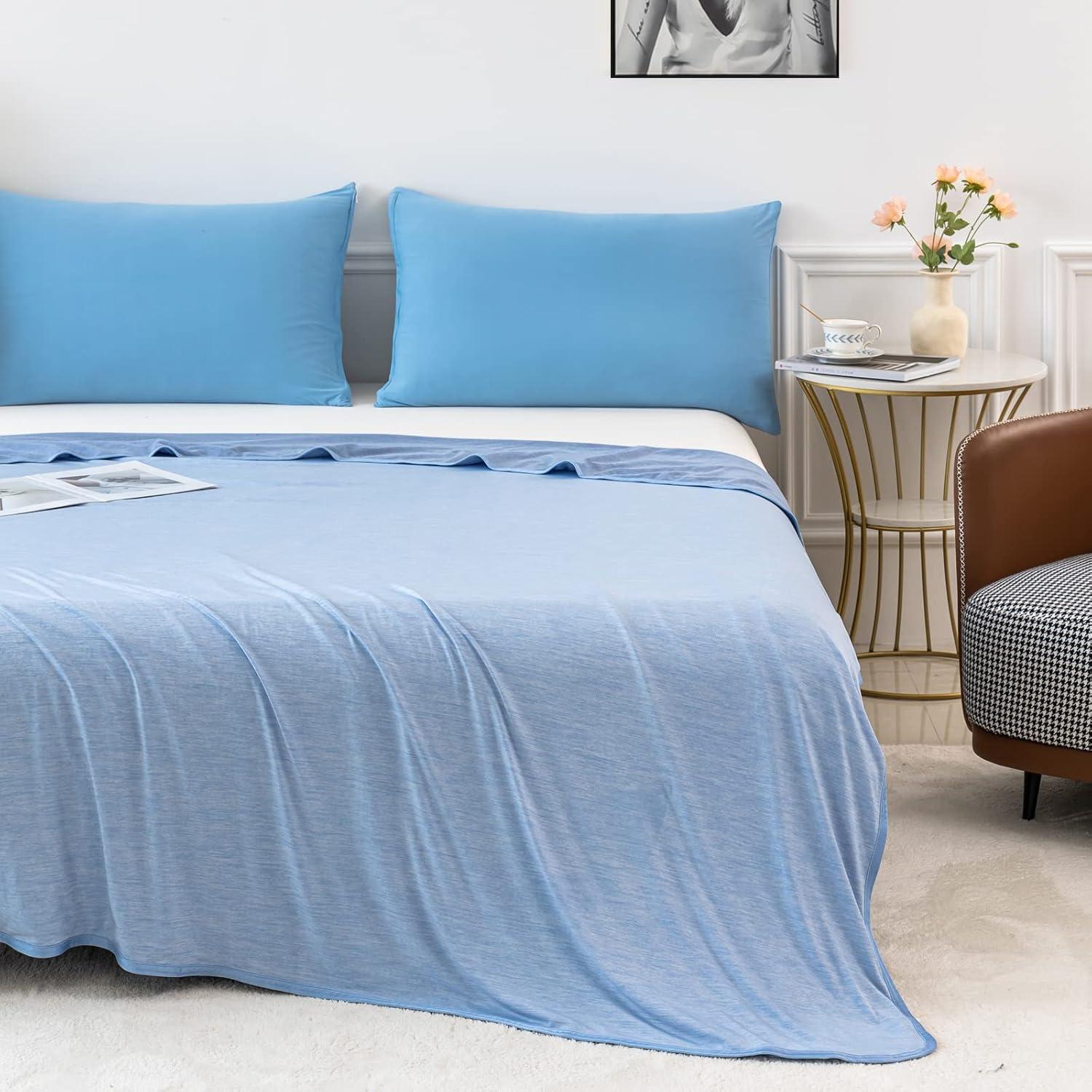 Manta Refrigerante MUKKA de Verano 127x152cm Azul Q-Max 0.4