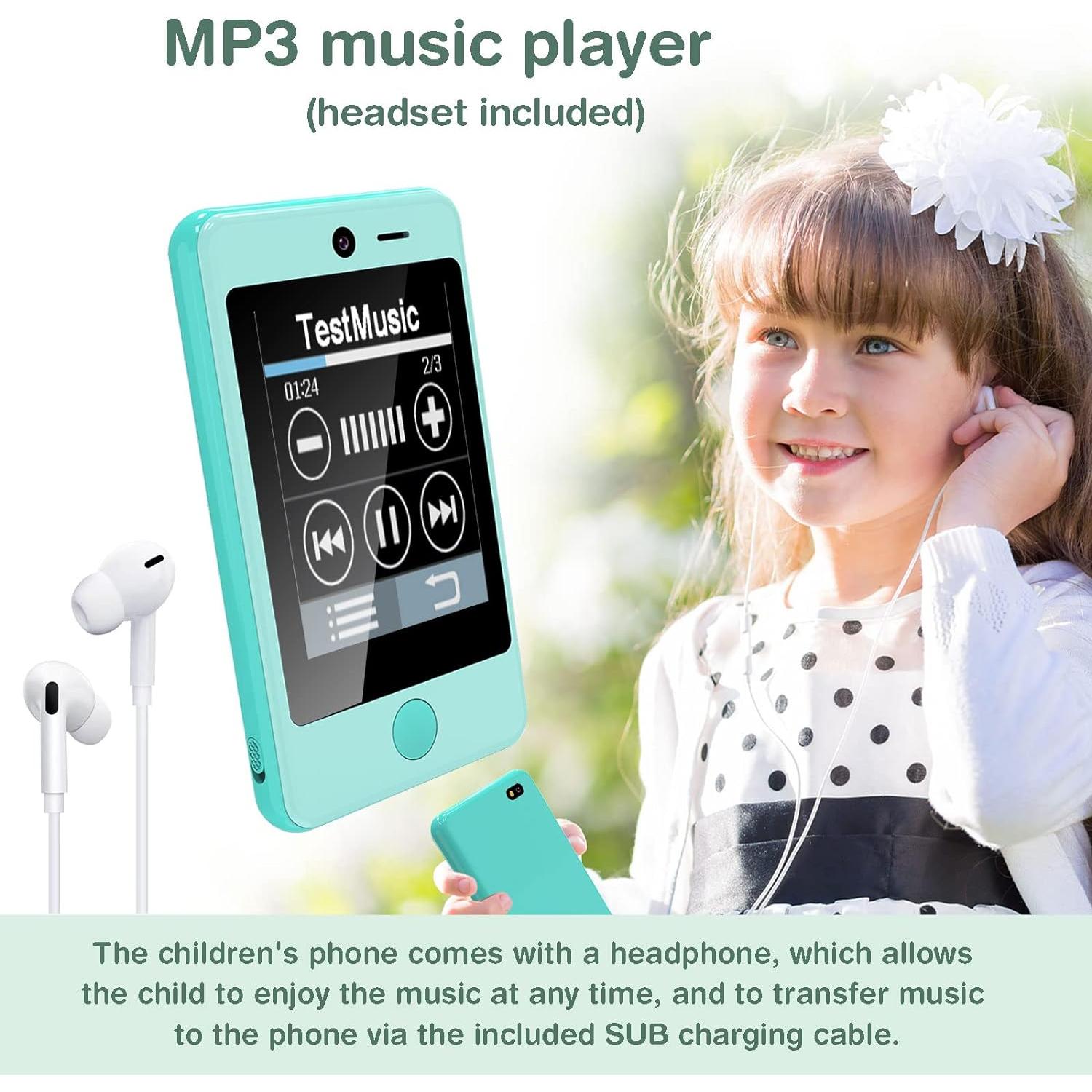 Teléfono Infantil PTHTECHUS P1 Pantalla Táctil 4" 16 Juegos