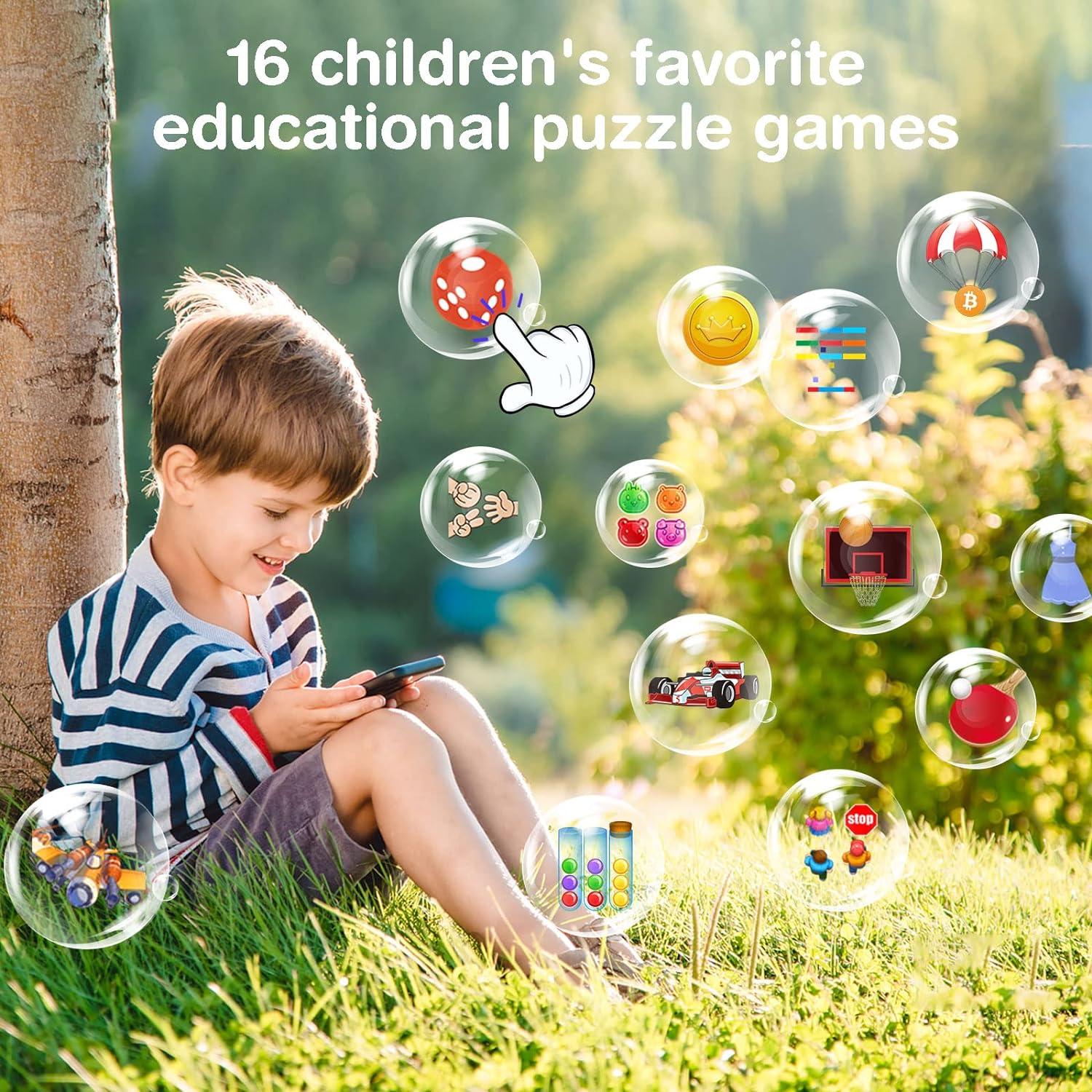 Teléfono Infantil PTHTECHUS P1 Pantalla Táctil 4" 16 Juegos