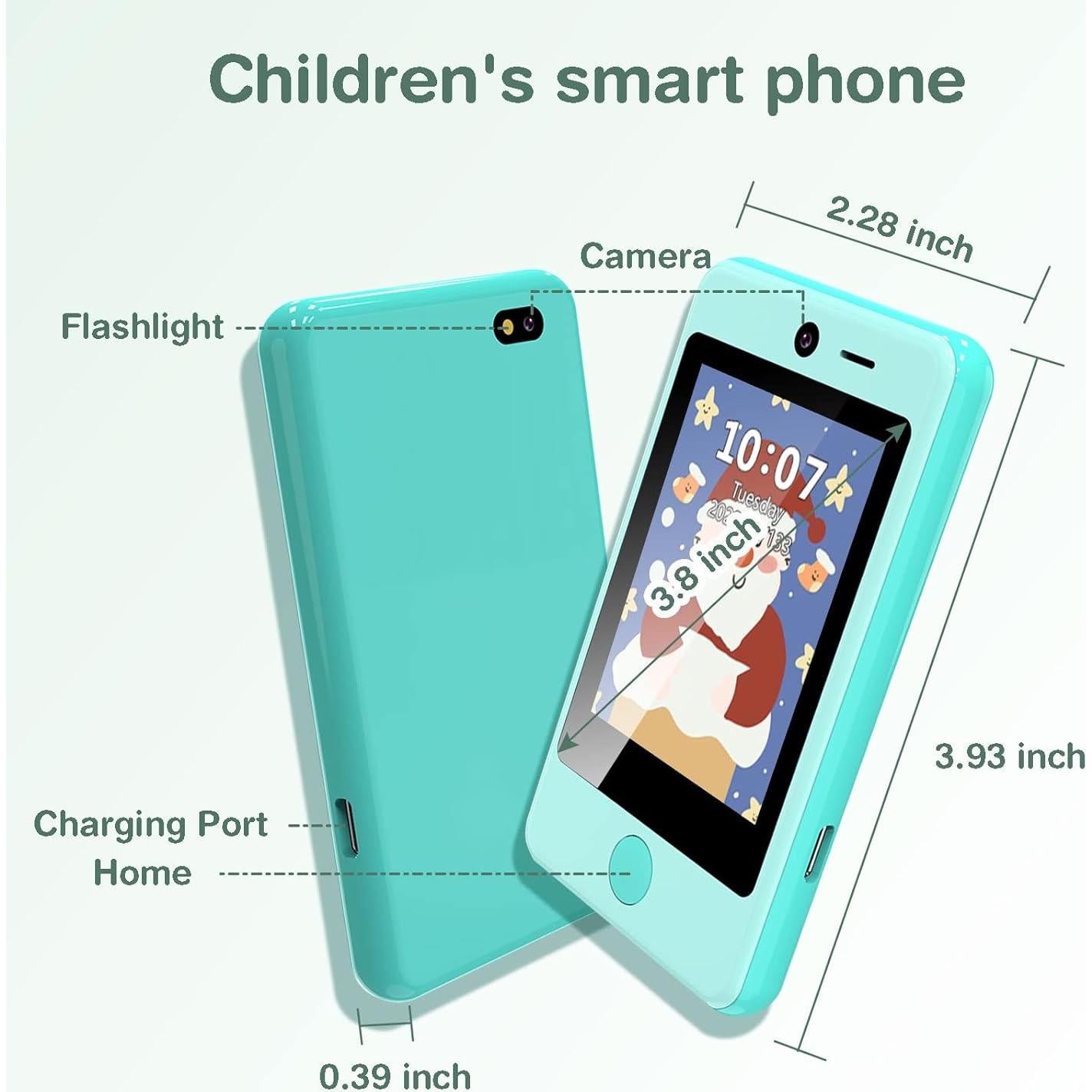 Teléfono Infantil PTHTECHUS P1 Pantalla Táctil 4" 16 Juegos