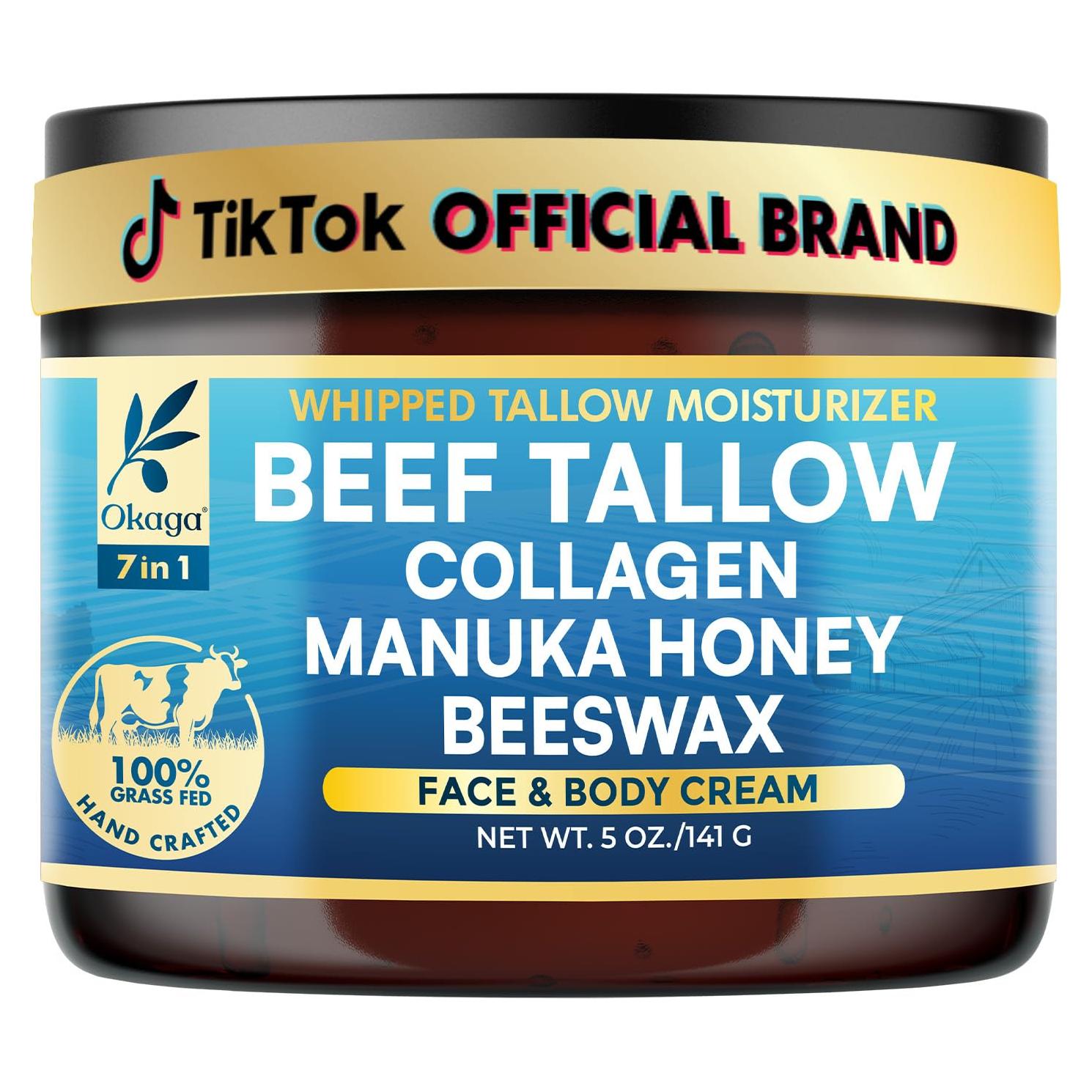 Bálsamo Hidratante Orgánico Okaga 142g - Grasa de Res con Miel