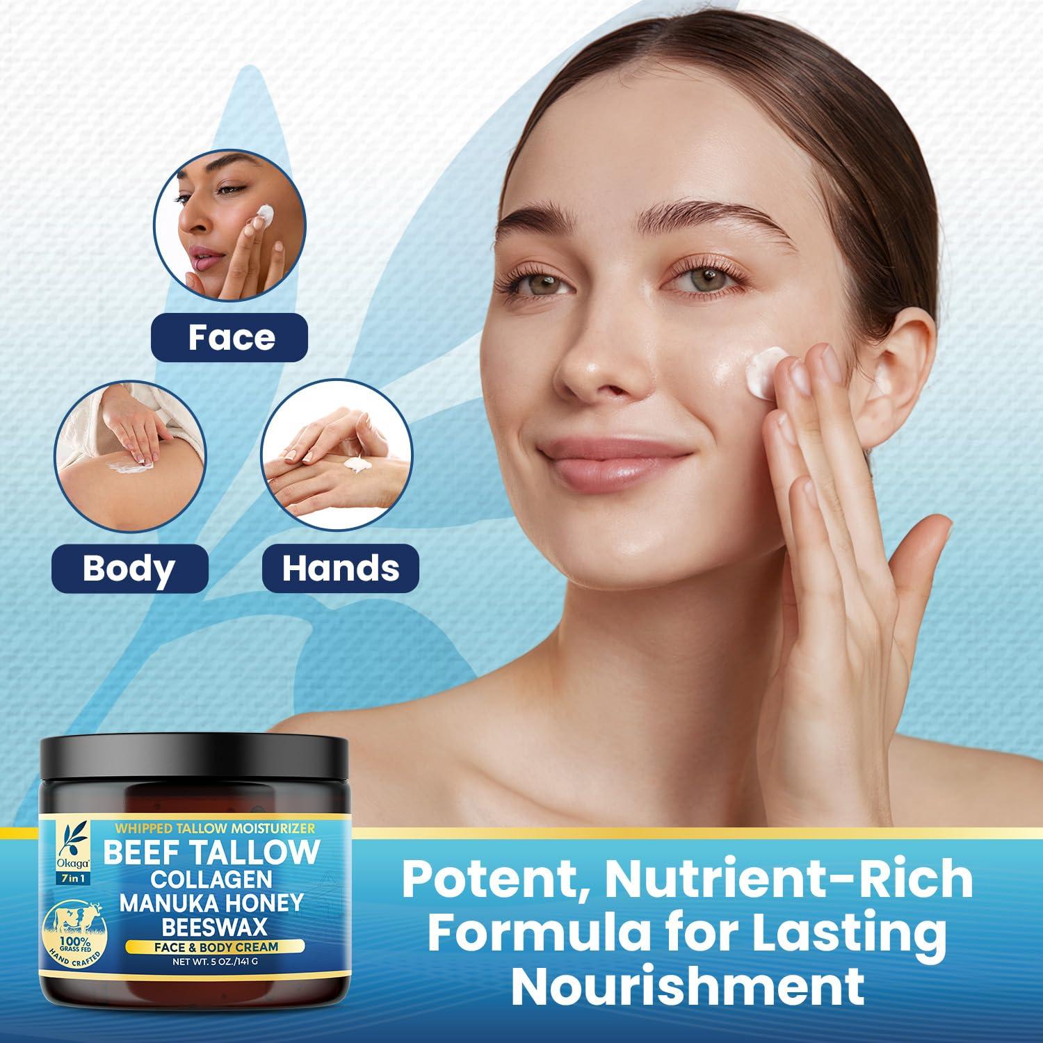 Bálsamo Hidratante Orgánico Okaga 142g - Grasa de Res con Miel