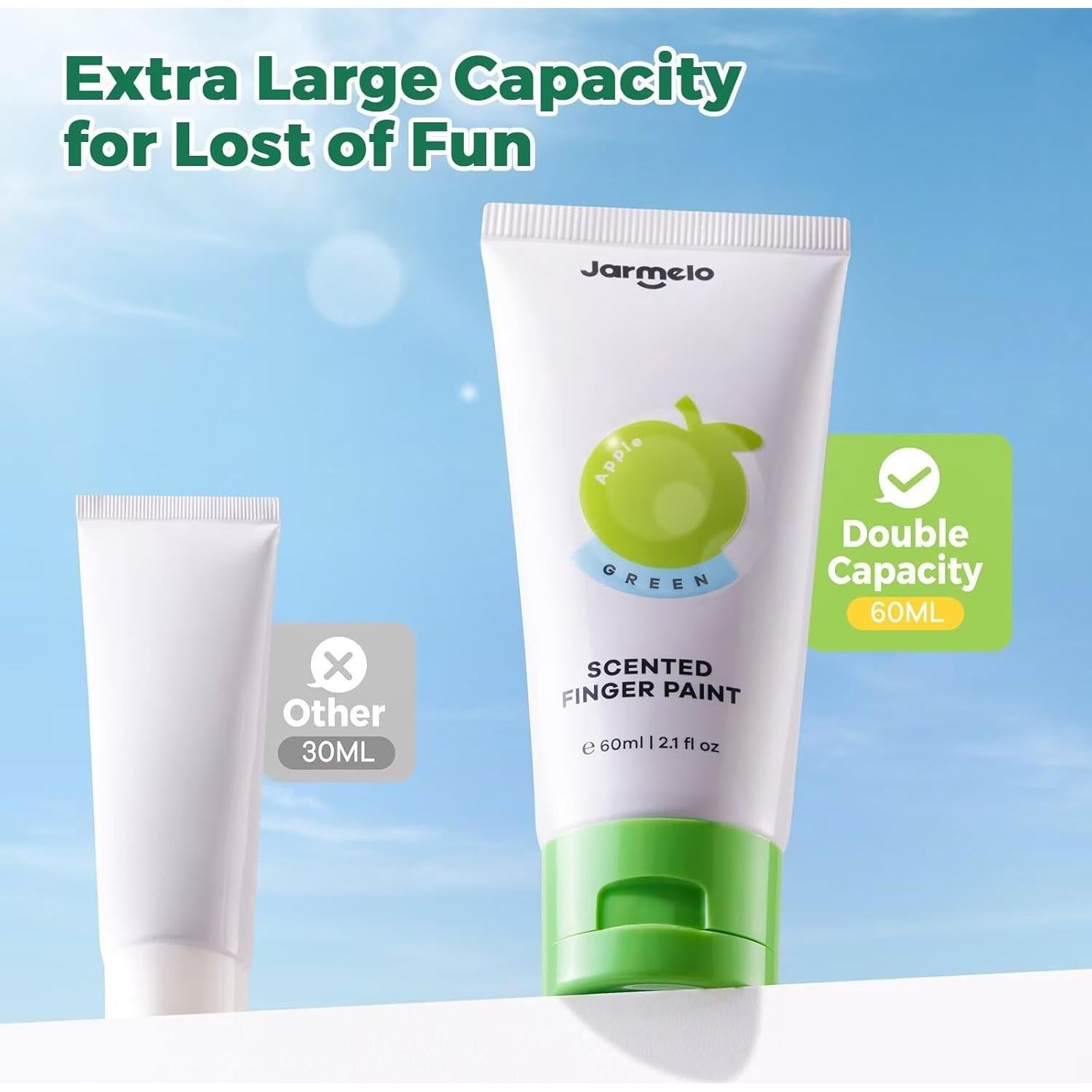 Pinturas de Dedos Aromáticas Jar Melo 12 Colores 60 ml