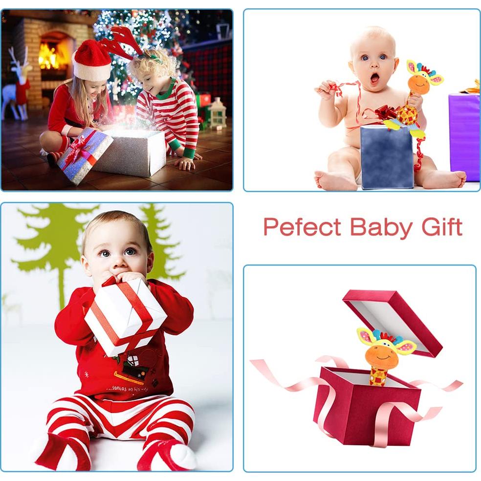 Sonajero de Jirafa YOYIKER para Bebés 0-12 Meses - Juguete Sensorial