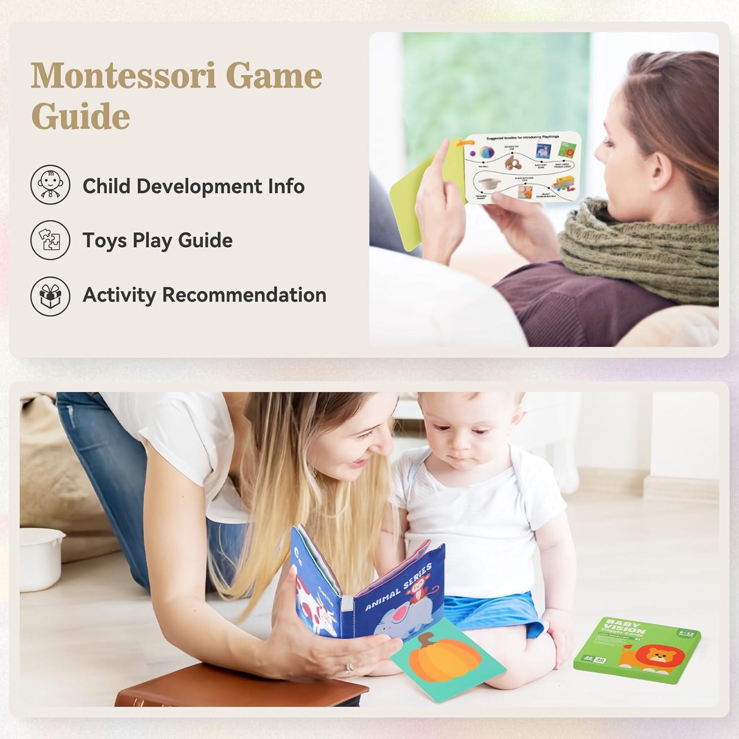 Juguetes Montessori para Bebés 6-12 Meses Let's Make 6 en 1