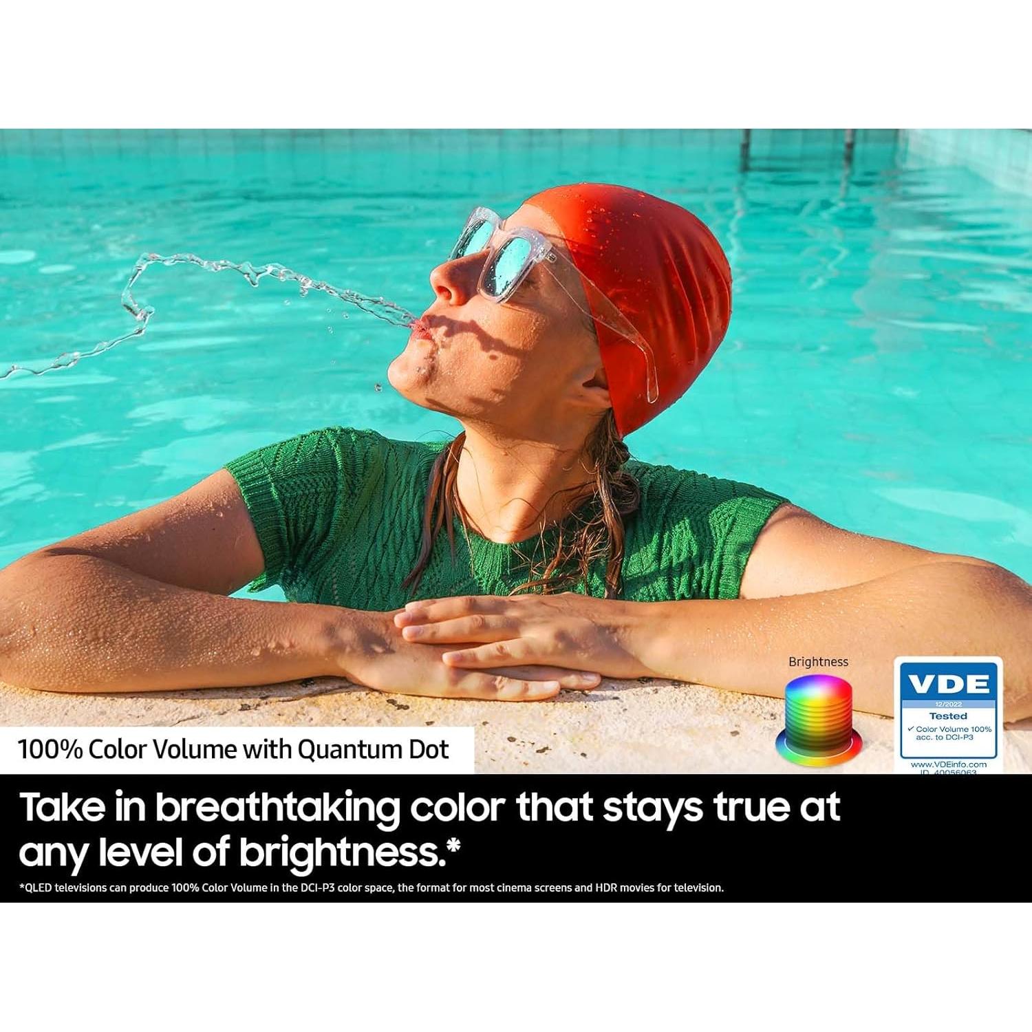 Samsung Televisor QLED 4K 43" Q60D HDR Cuántico 2024