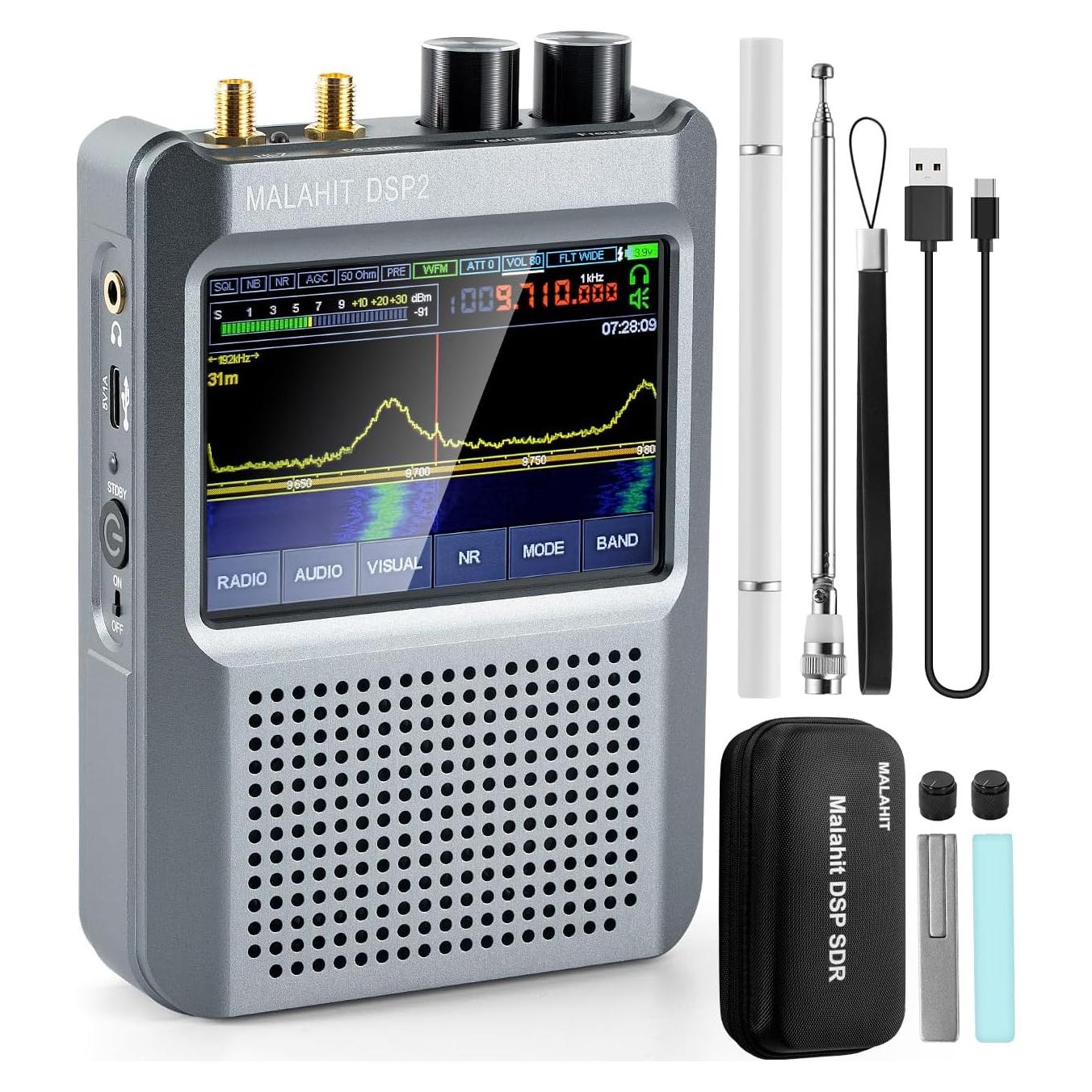 Receptor de Radio SDR GOOZEEZOO Malachita DSP2 10kHz-2GHz