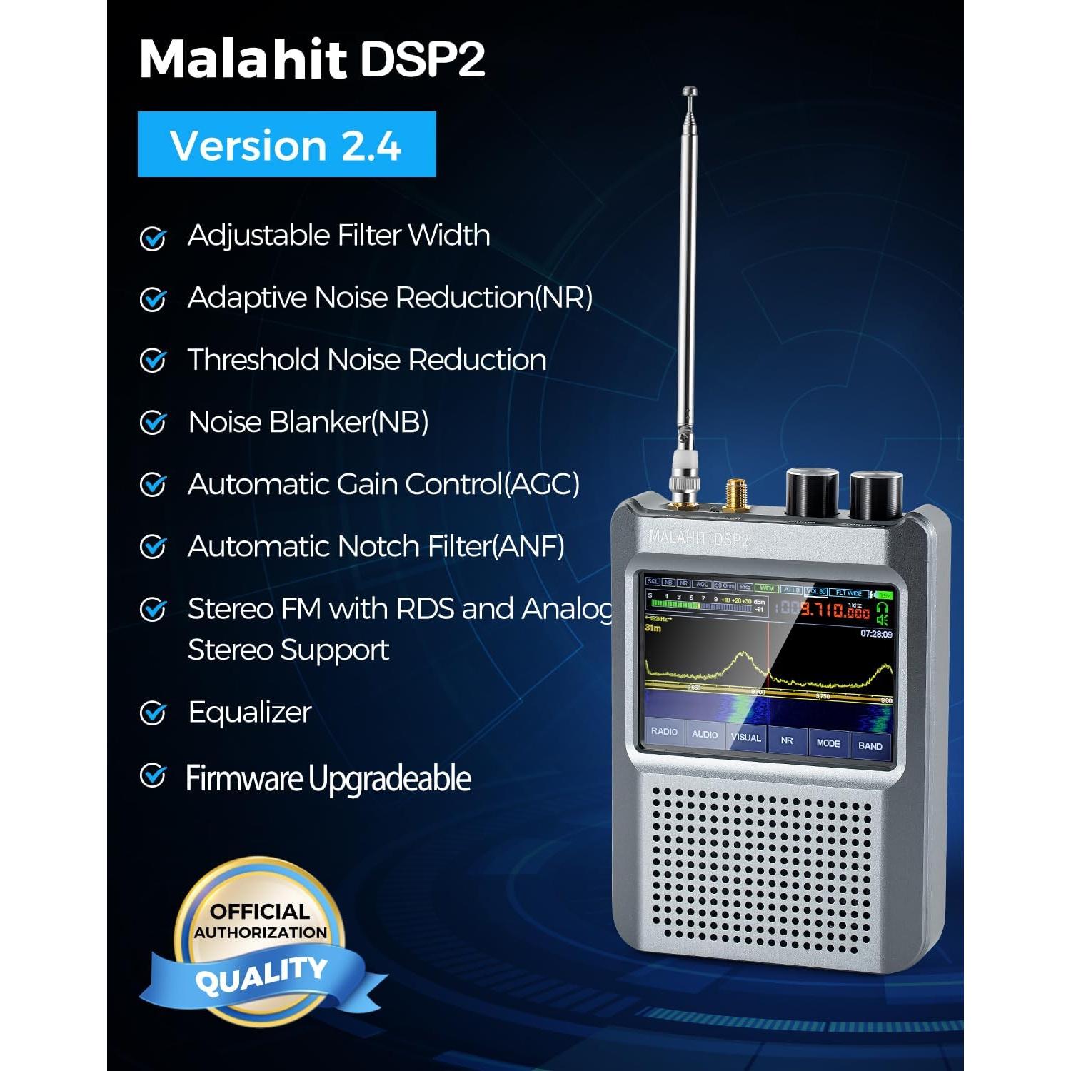 Receptor de Radio SDR GOOZEEZOO Malachita DSP2 10kHz-2GHz