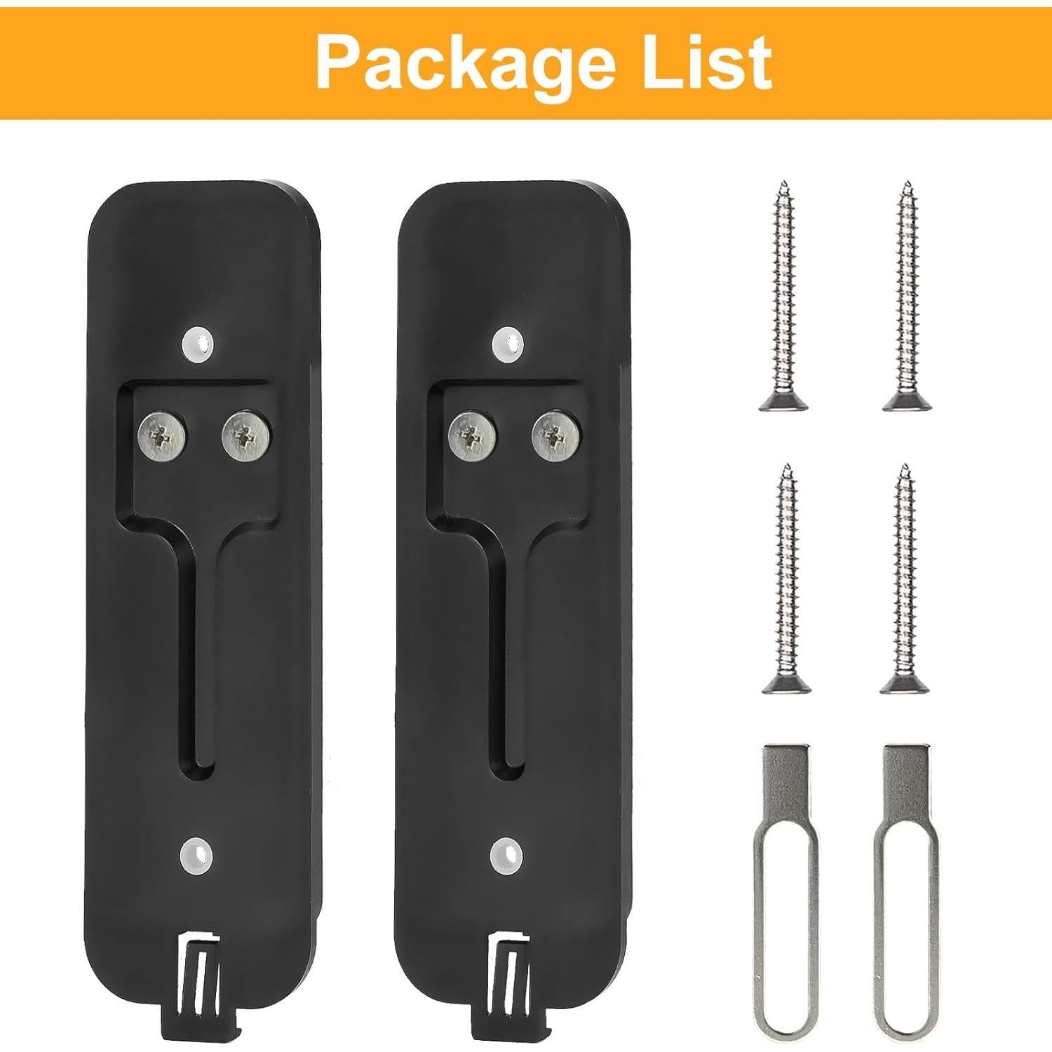 Placa de Respaldo para Timbre Blink - SENLEG, Negro