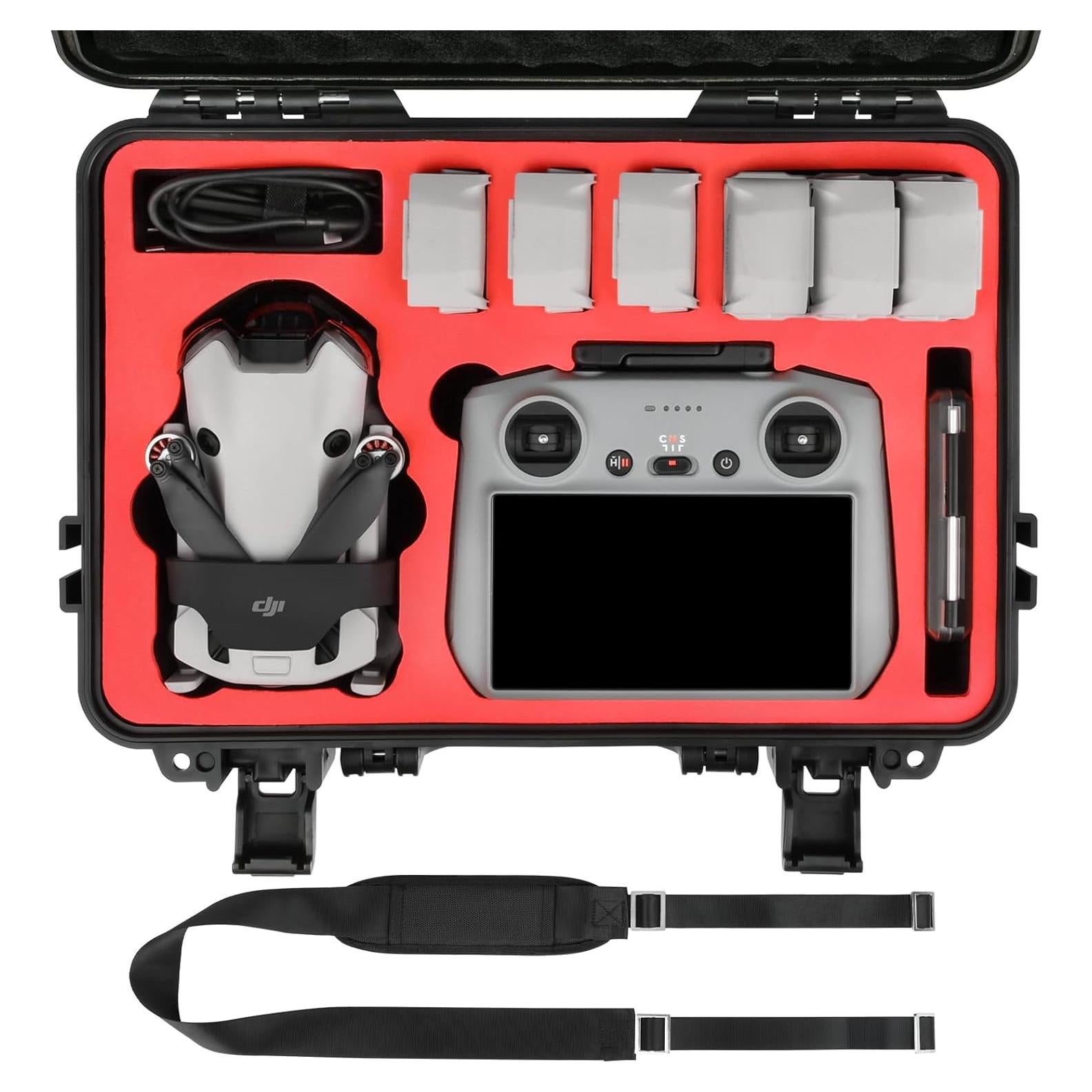 Estuche Duro Impermeable KEKETOHA para DJI Mini 4 Pro - Negro