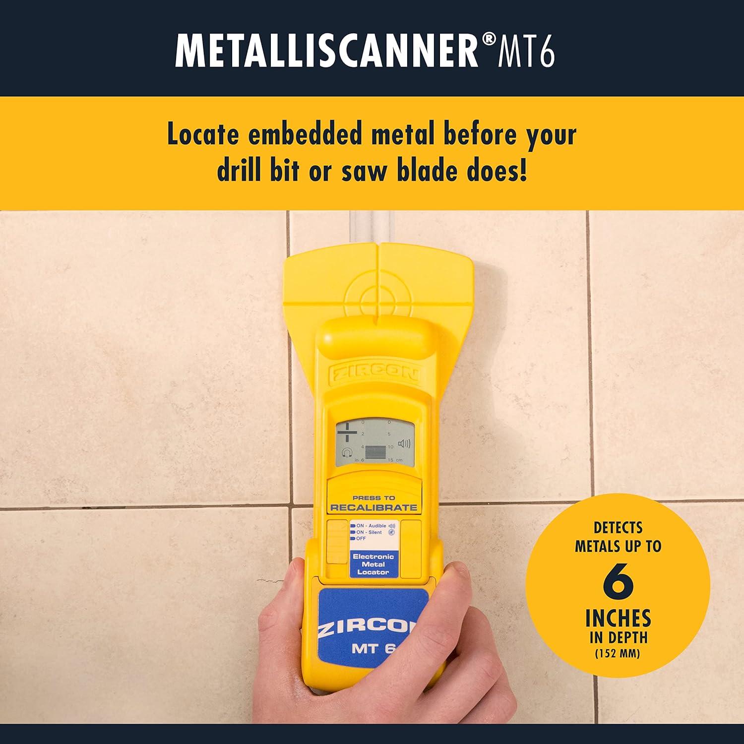 Detector de Metales Zircon MetalliScanner MT6 Profesional 152 mm